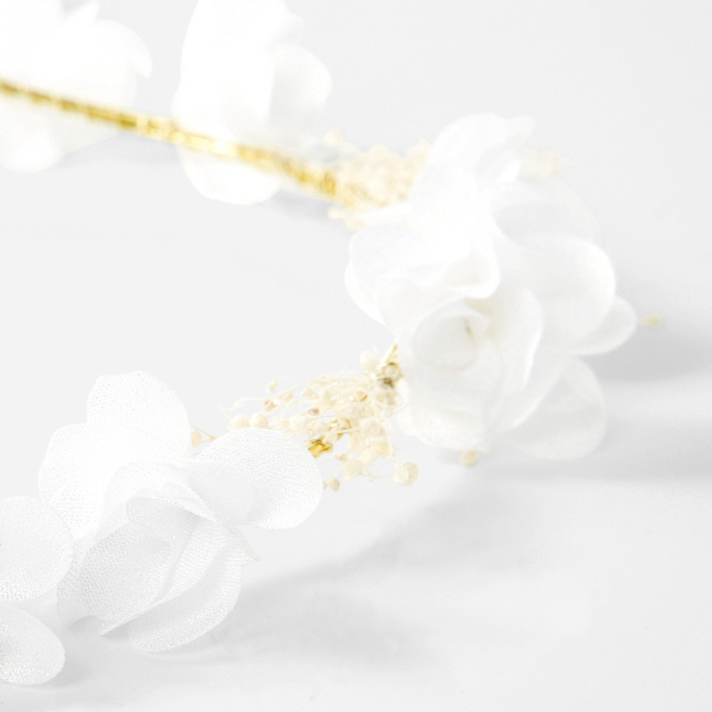 Baby girl flower crown - white jacadi