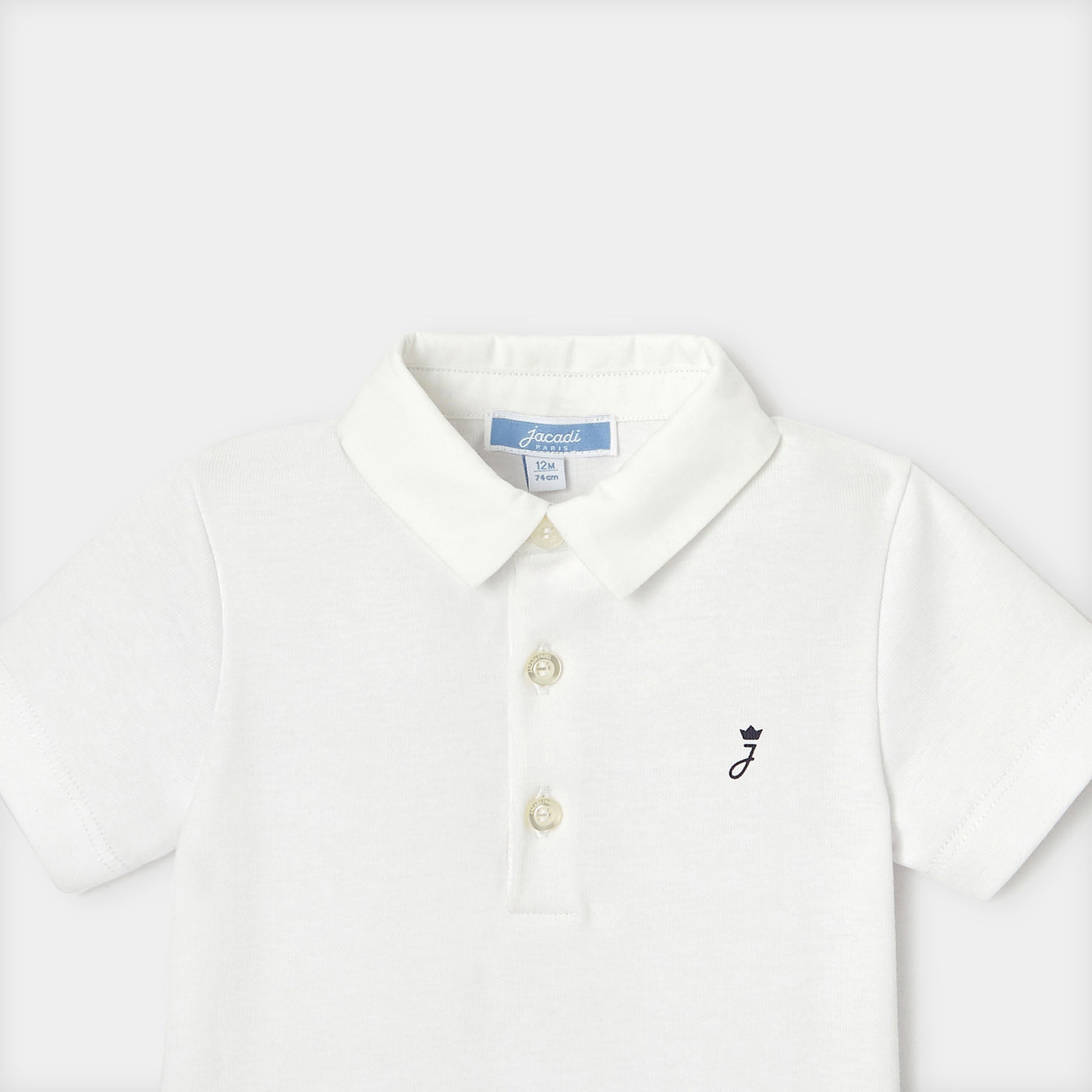 Baby boy Oxford collar bodysuit