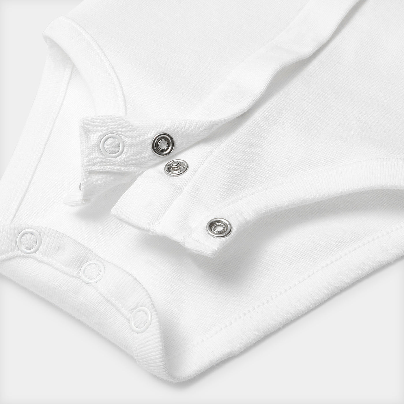 Baby girl bodysuit with scalloped collar