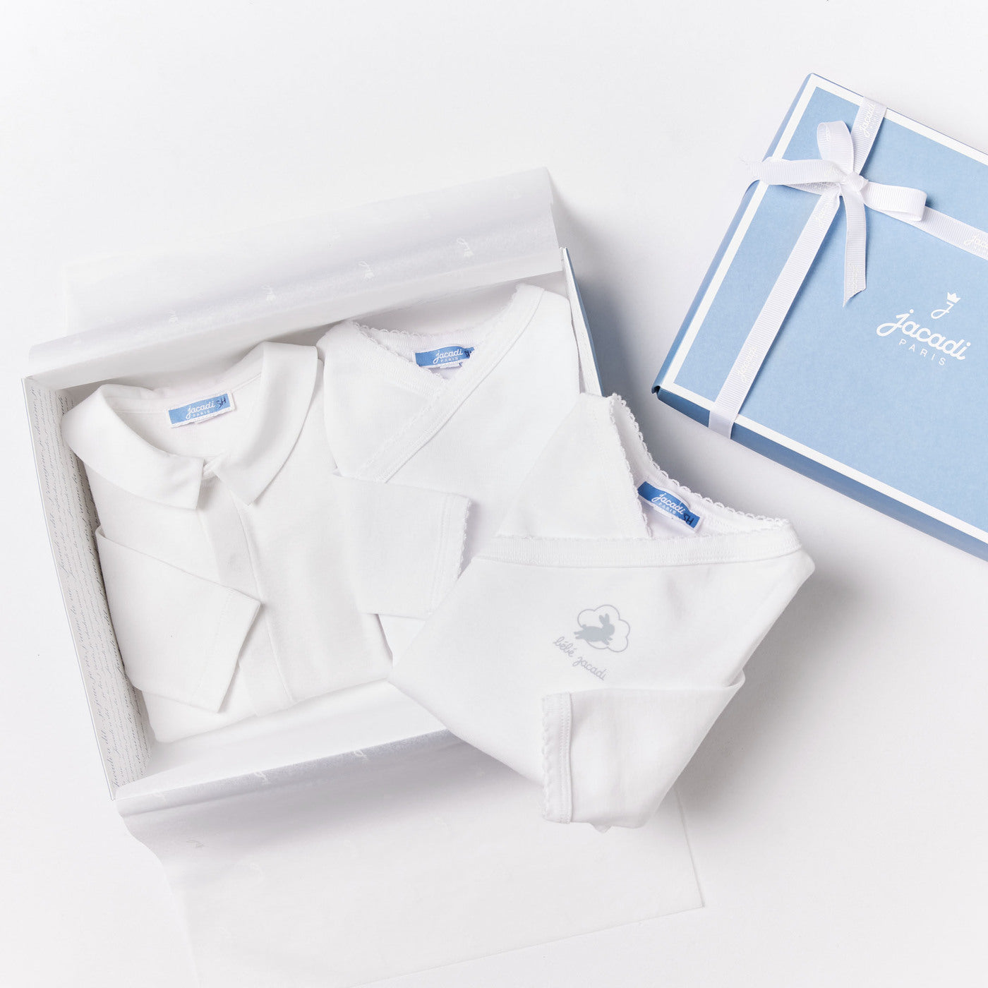 Baby boy long sleeves bodysuit - blanc jacadi