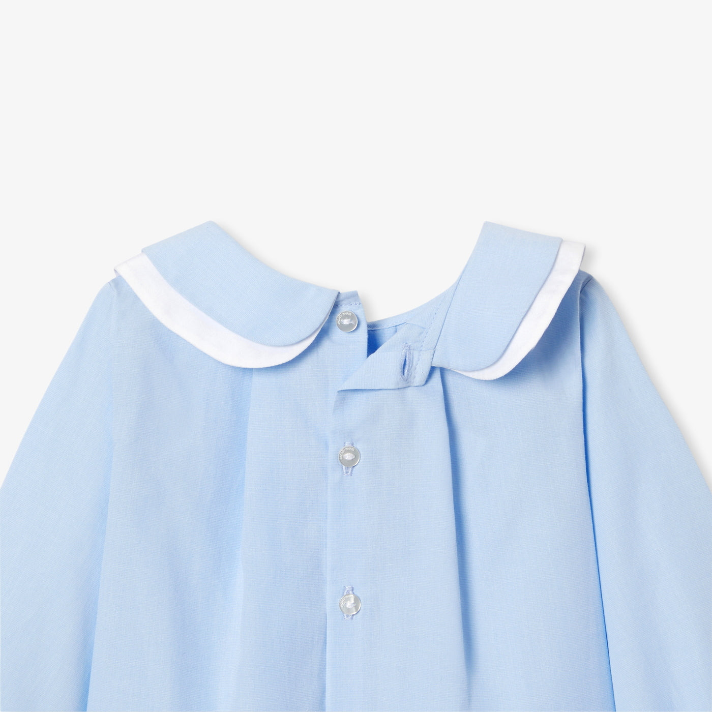 Baby girl blouse in cotton fil à fil