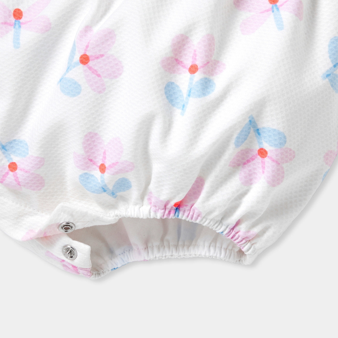 Baby girl romper in cotton piqué