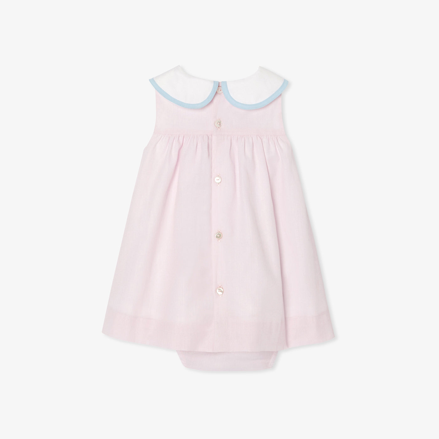 Baby girl dress in fil à fil