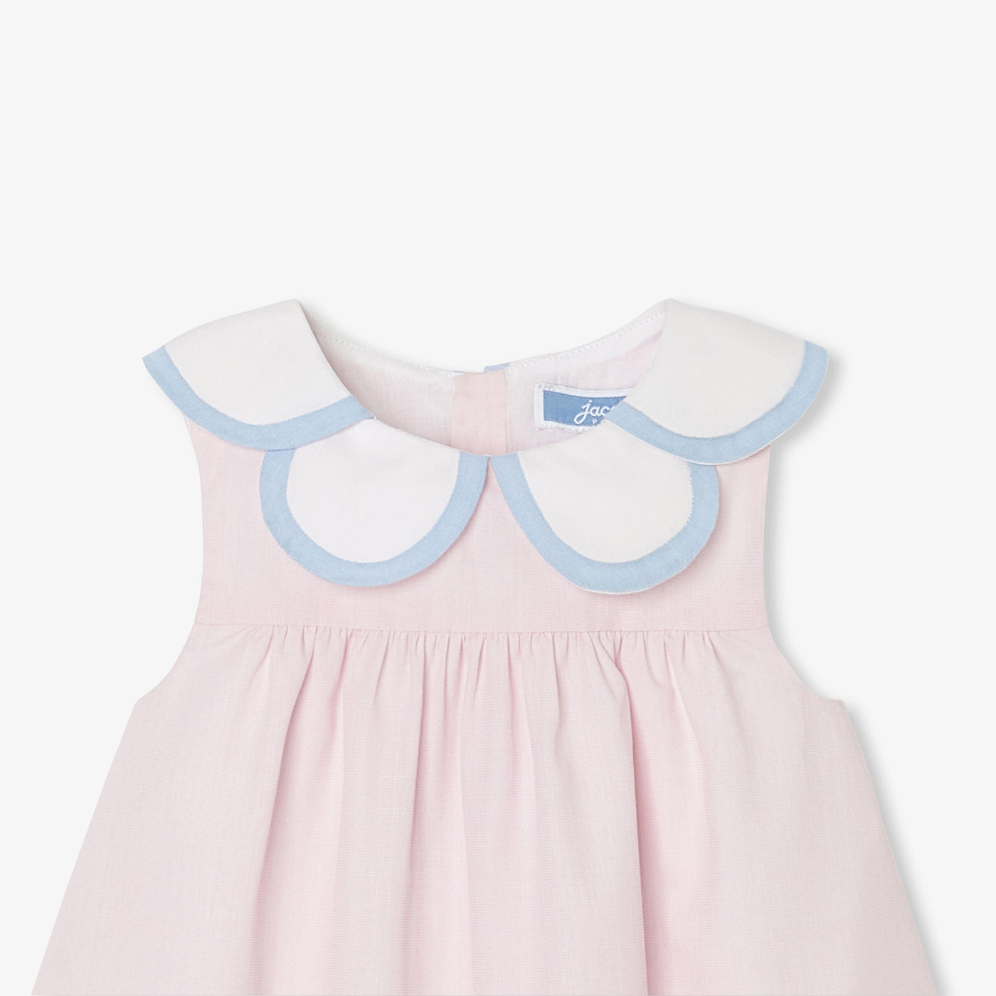 Baby girl dress in fil à fil