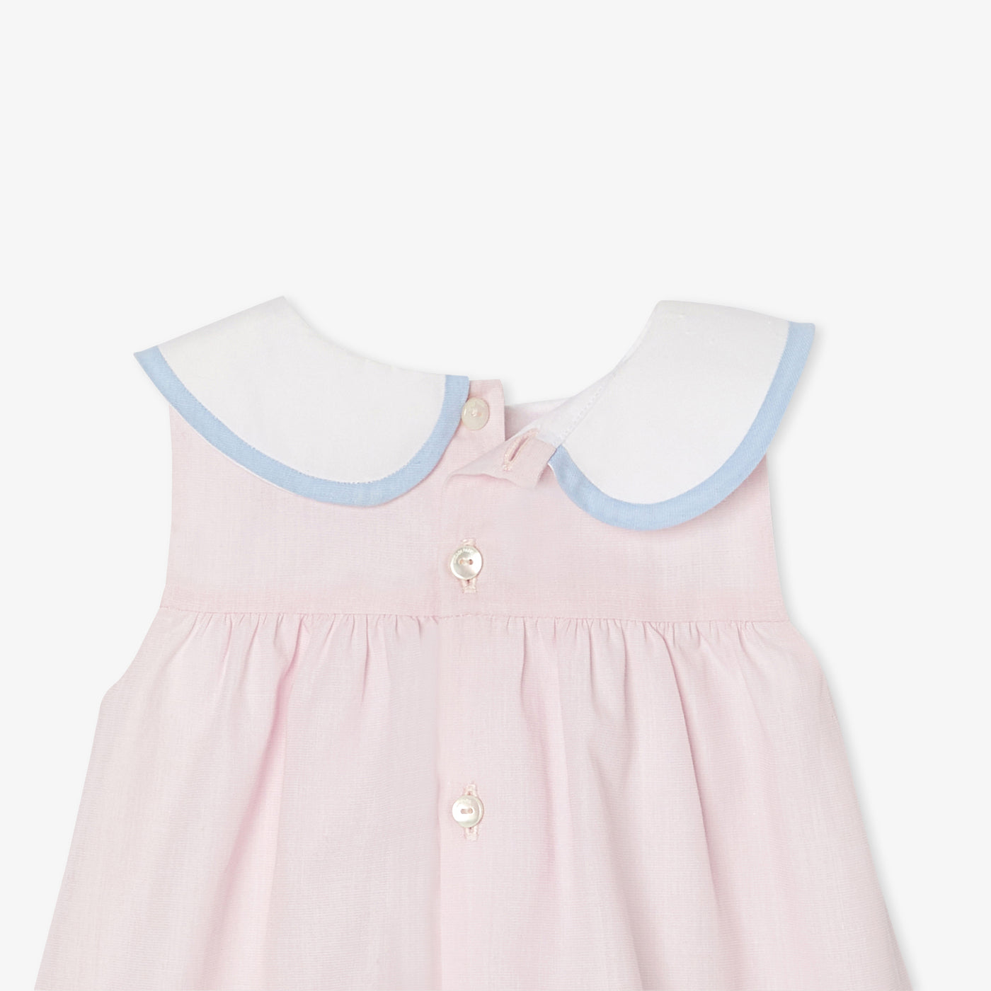 Baby girl dress in fil à fil