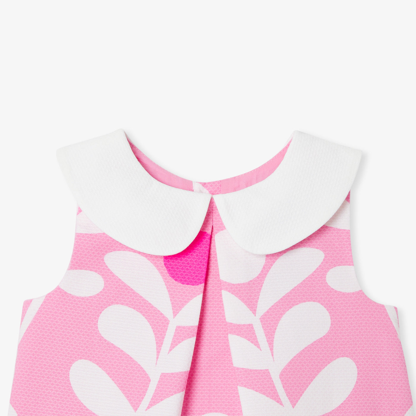 Baby girl dress with plant motif