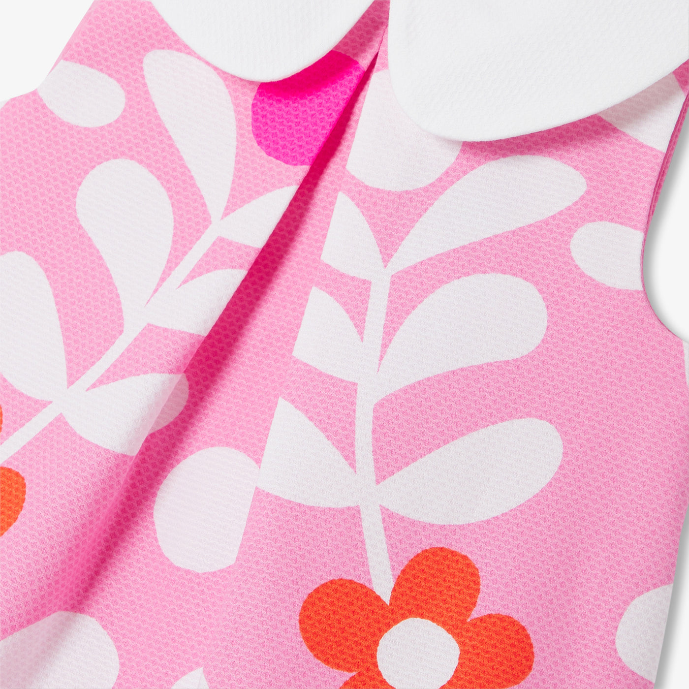 Baby girl dress with plant motif