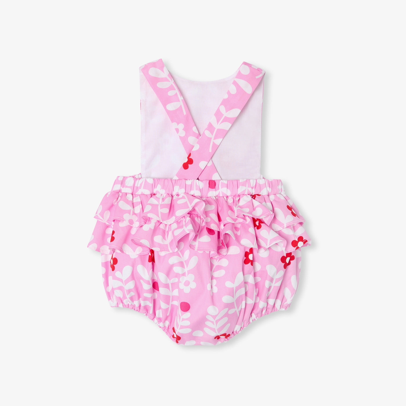 Baby girl romper in poplin