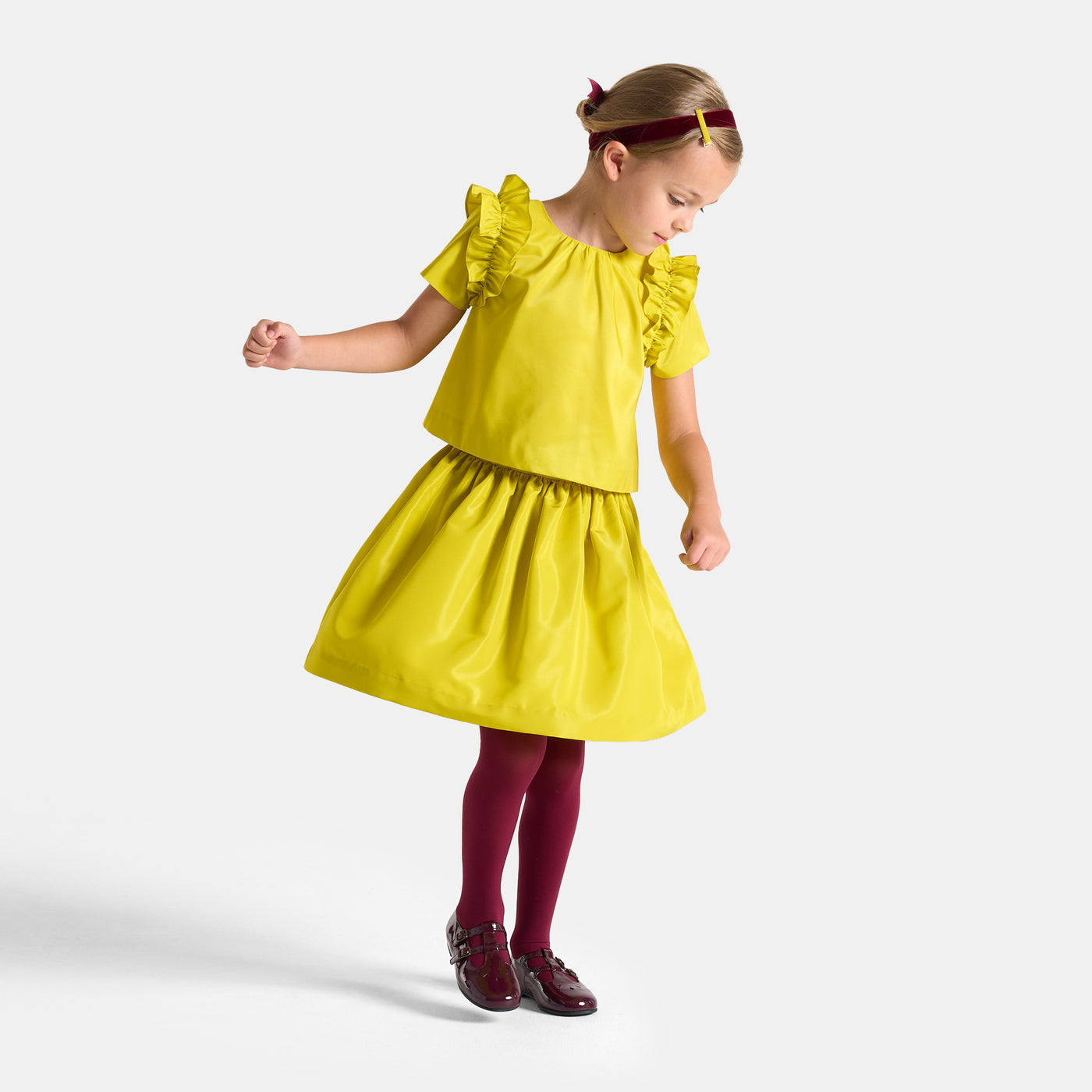 Girl taffeta top