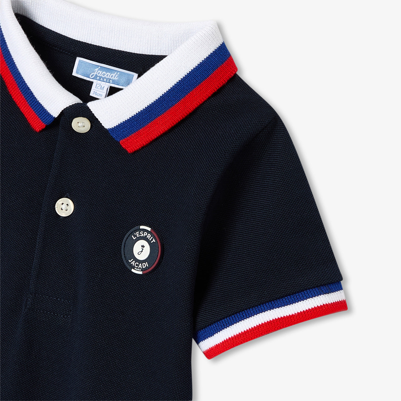 Baby boy polo romper