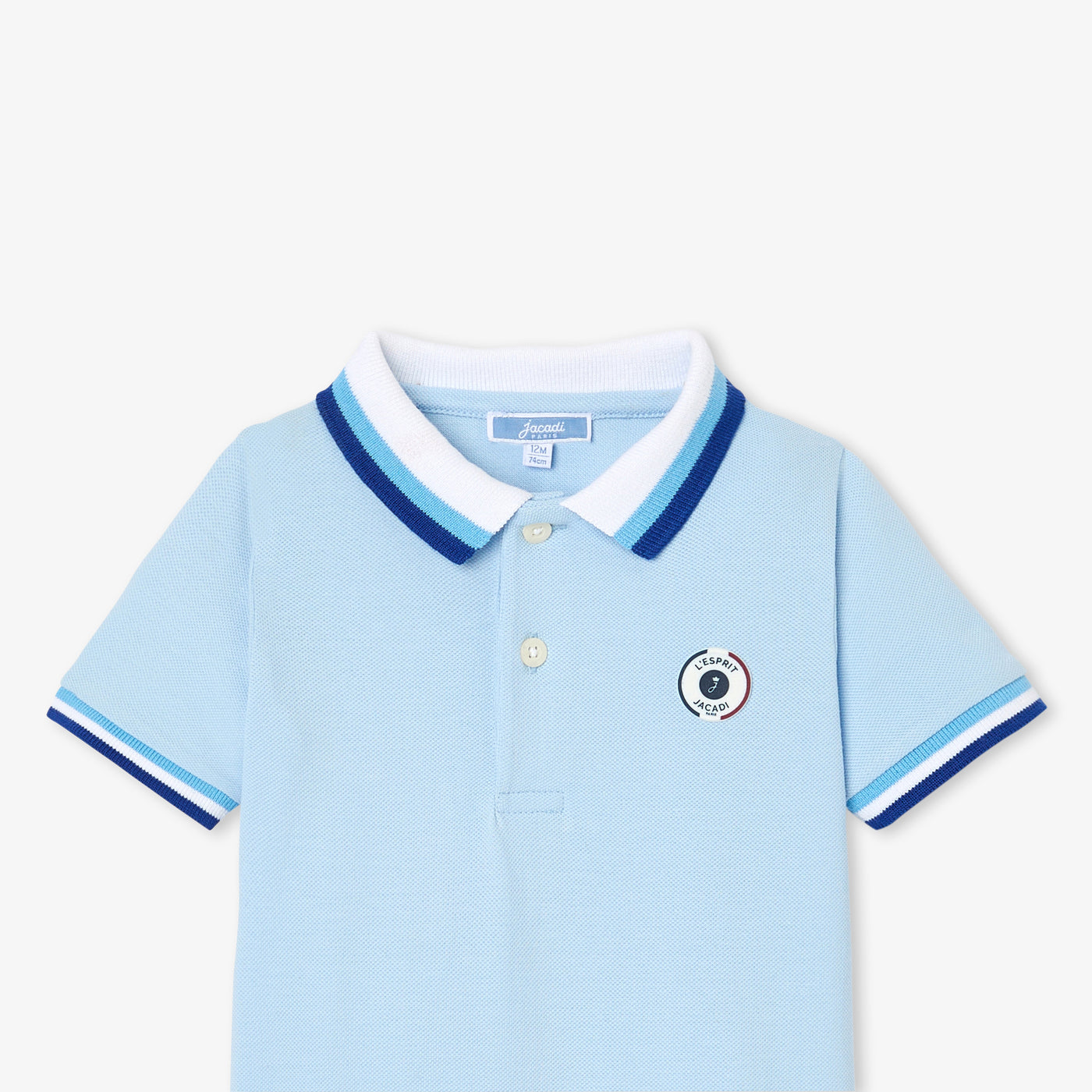 Baby boy polo romper