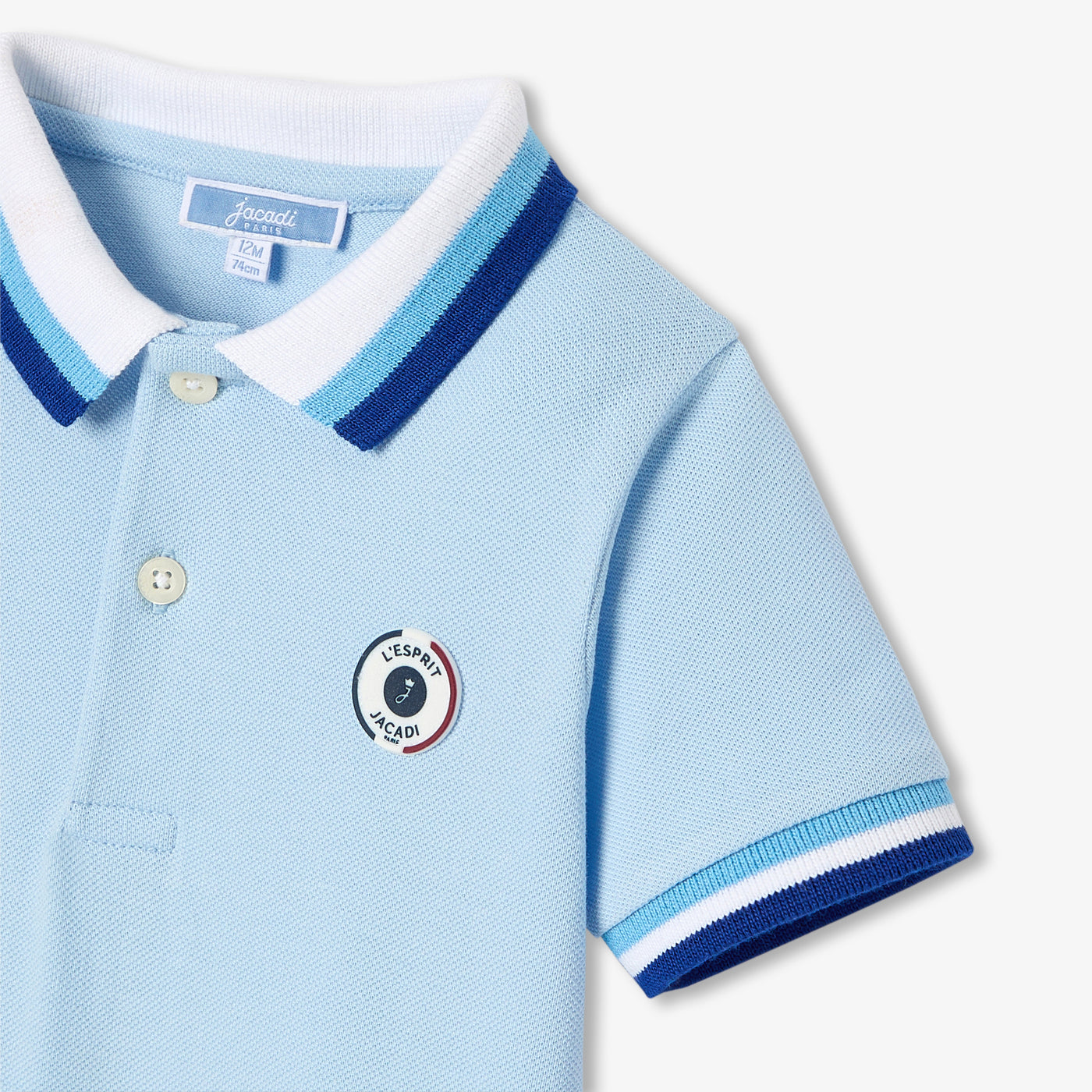 Baby boy polo romper