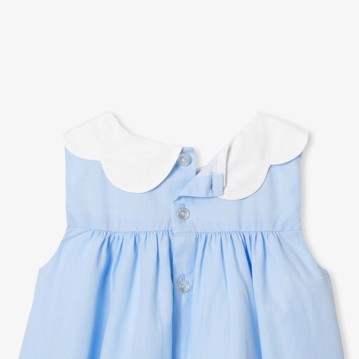 Baby girl dress in fil à fil