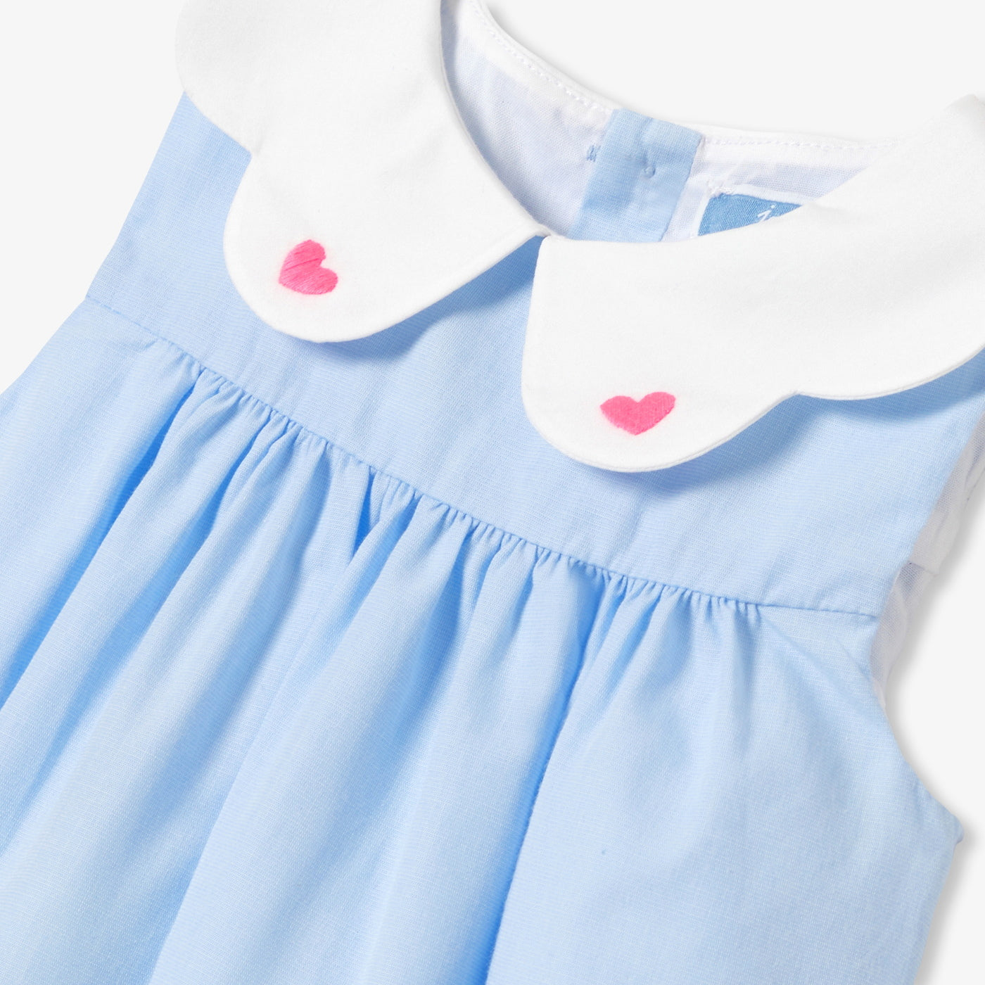 Baby girl dress in fil à fil