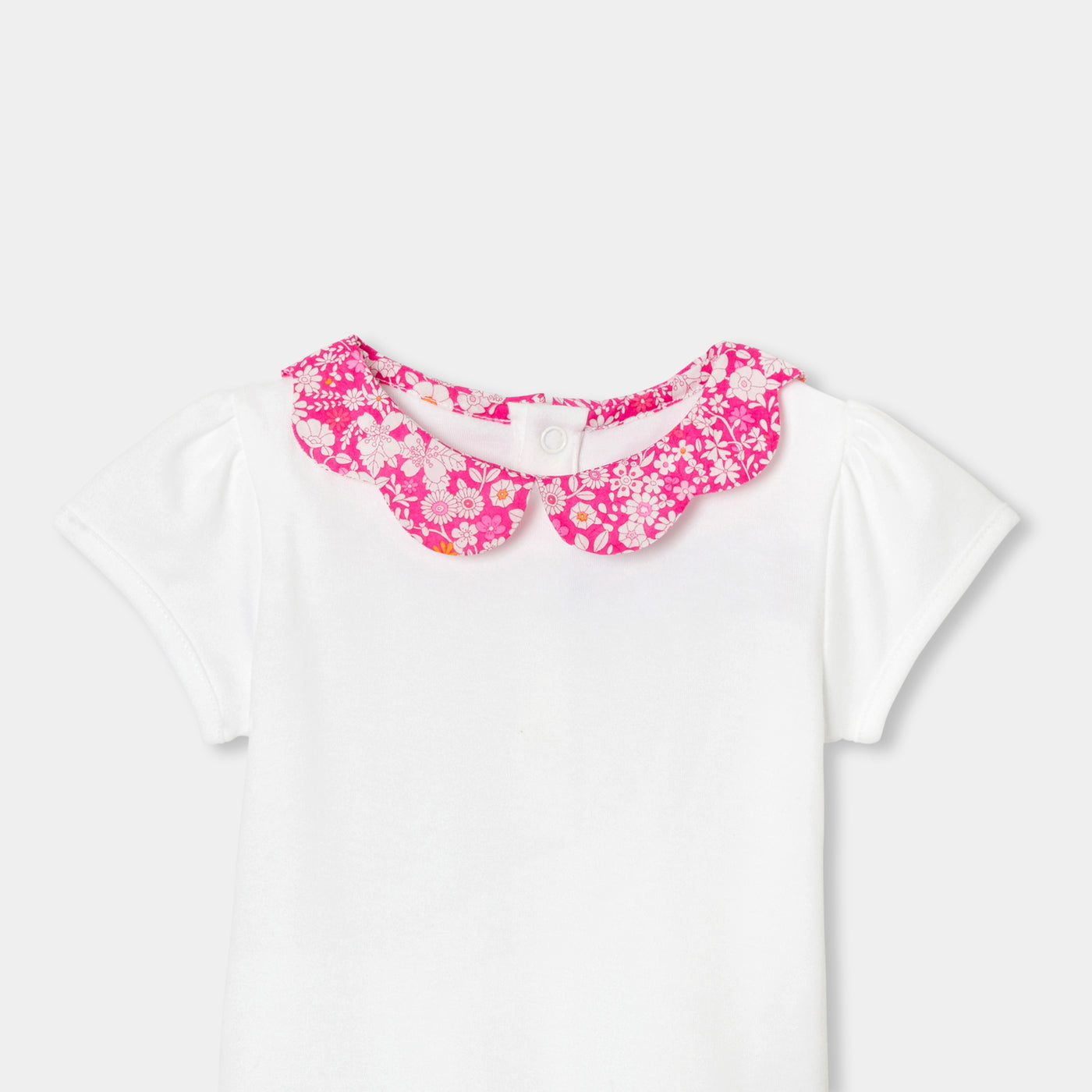 Baby girl short-sleeved bodysuit