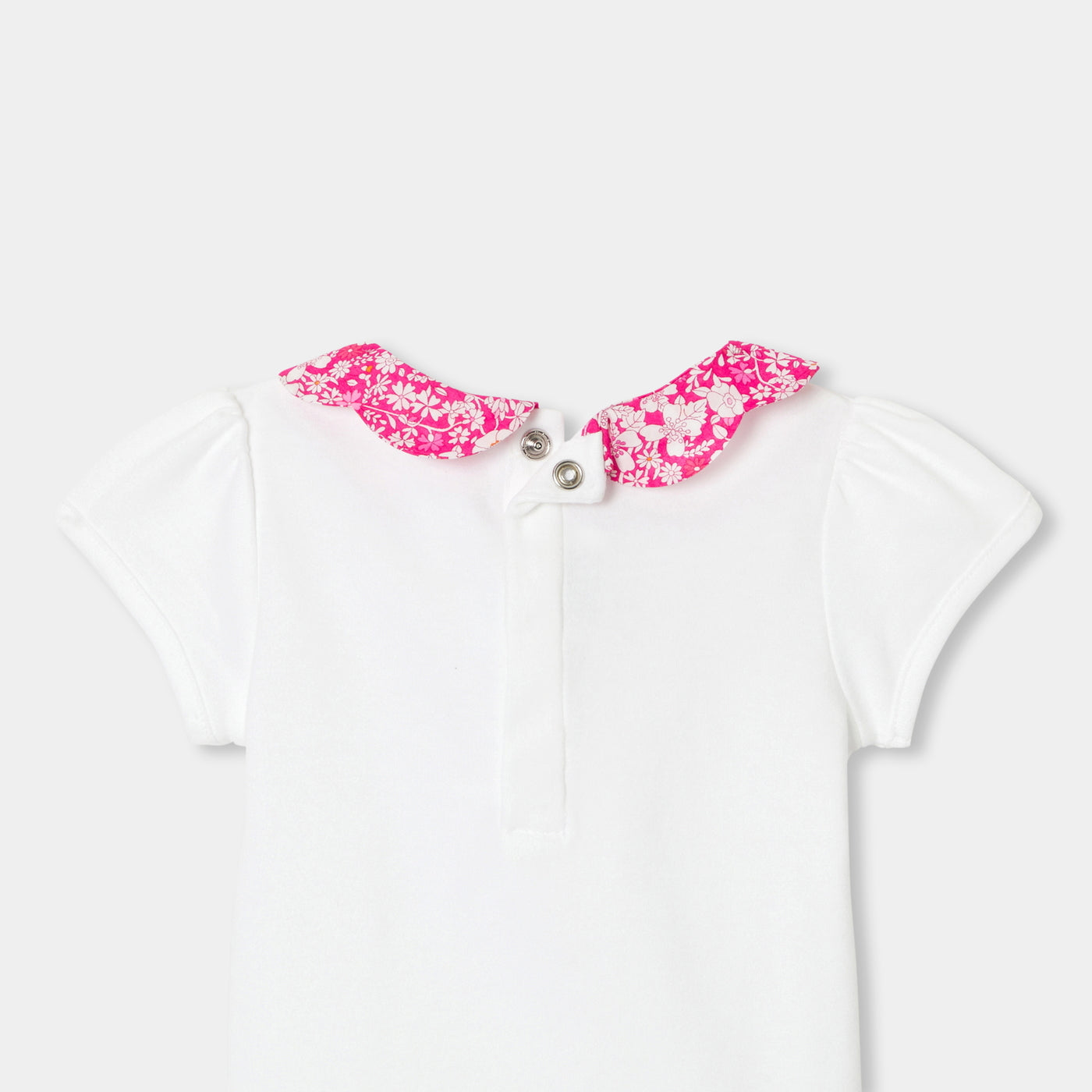 Baby girl short-sleeved bodysuit
