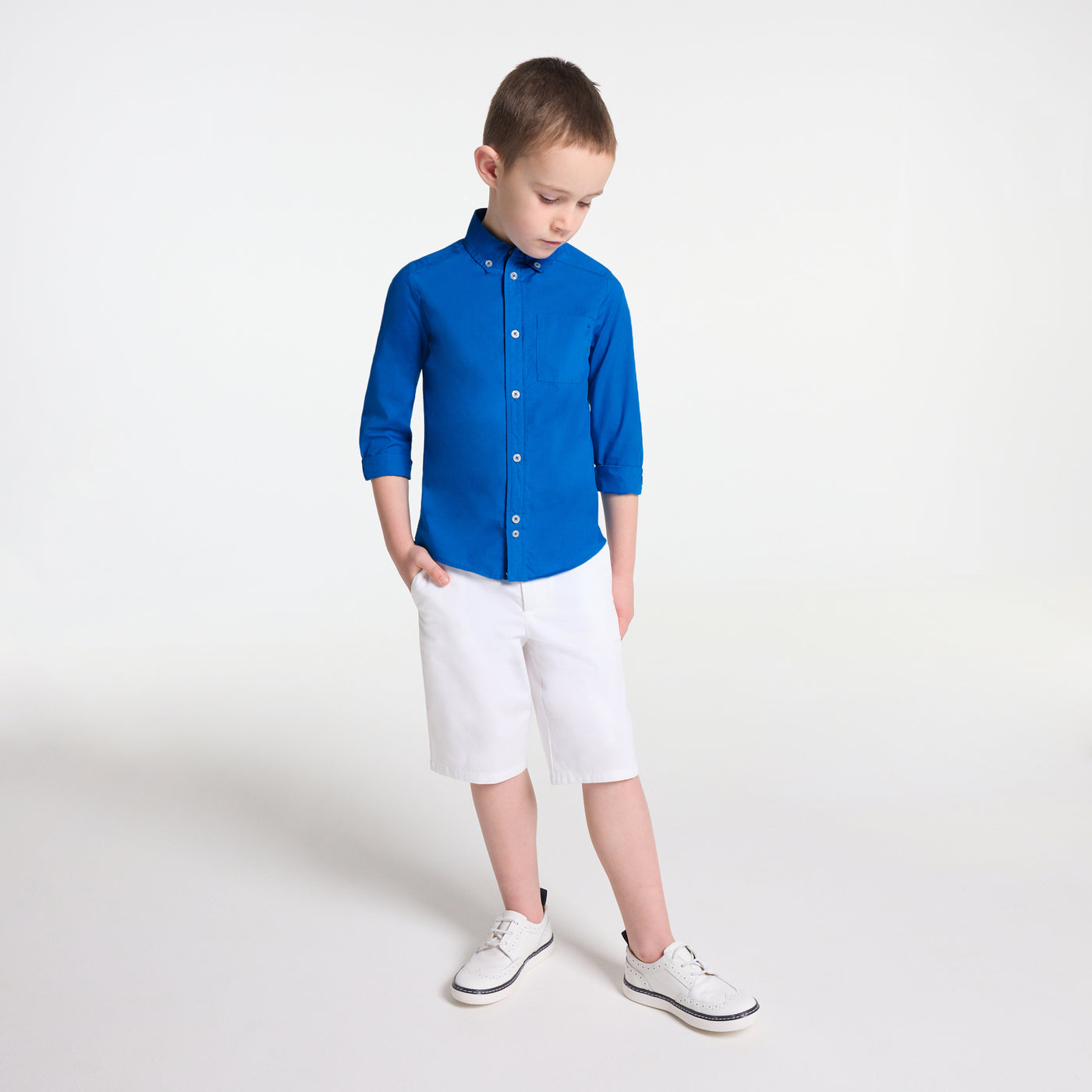 Boy light poplin shirt