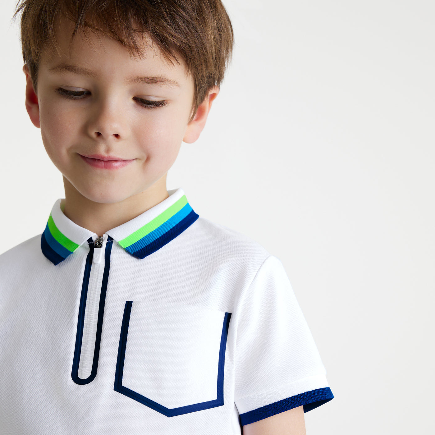 Boy polo shirt in cotton piqué
