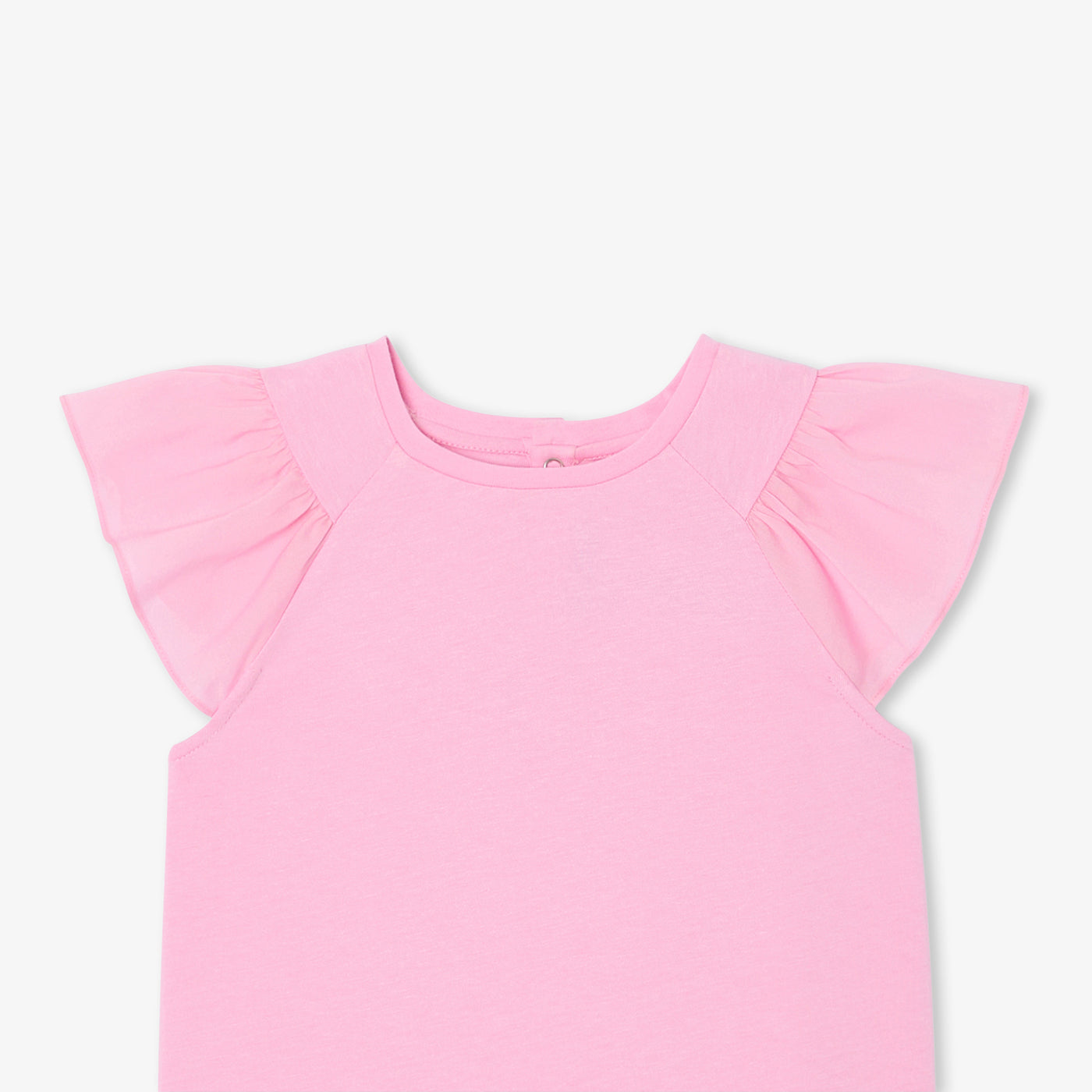 Girl T-shirt with ruffled sleeves