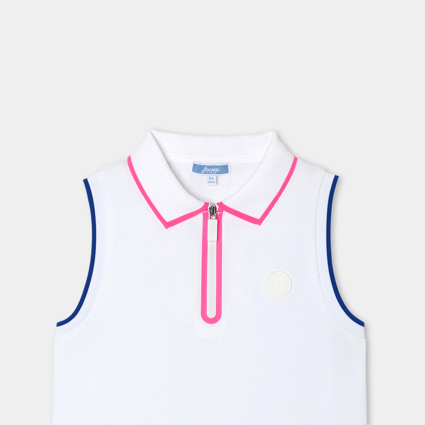 Girl sleeveless polo shirt