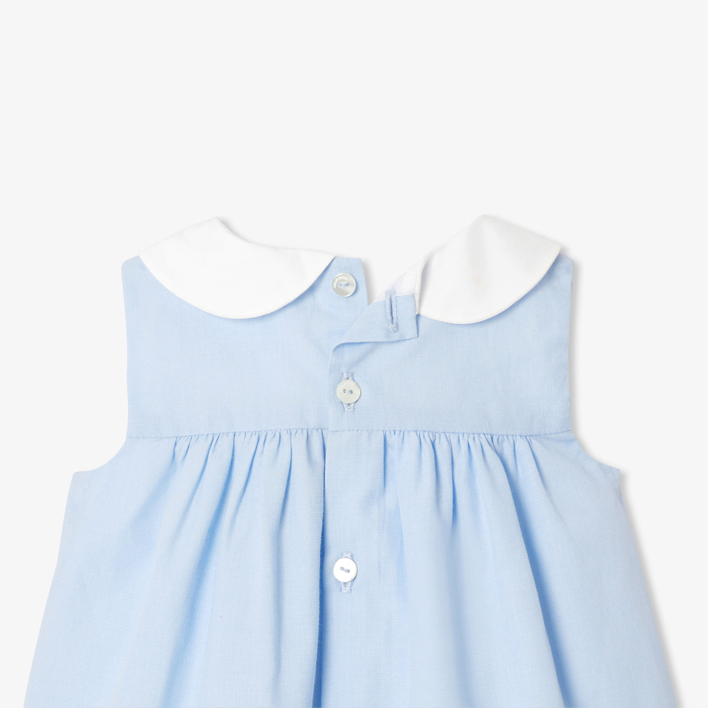 Baby girl dress in fil à fil