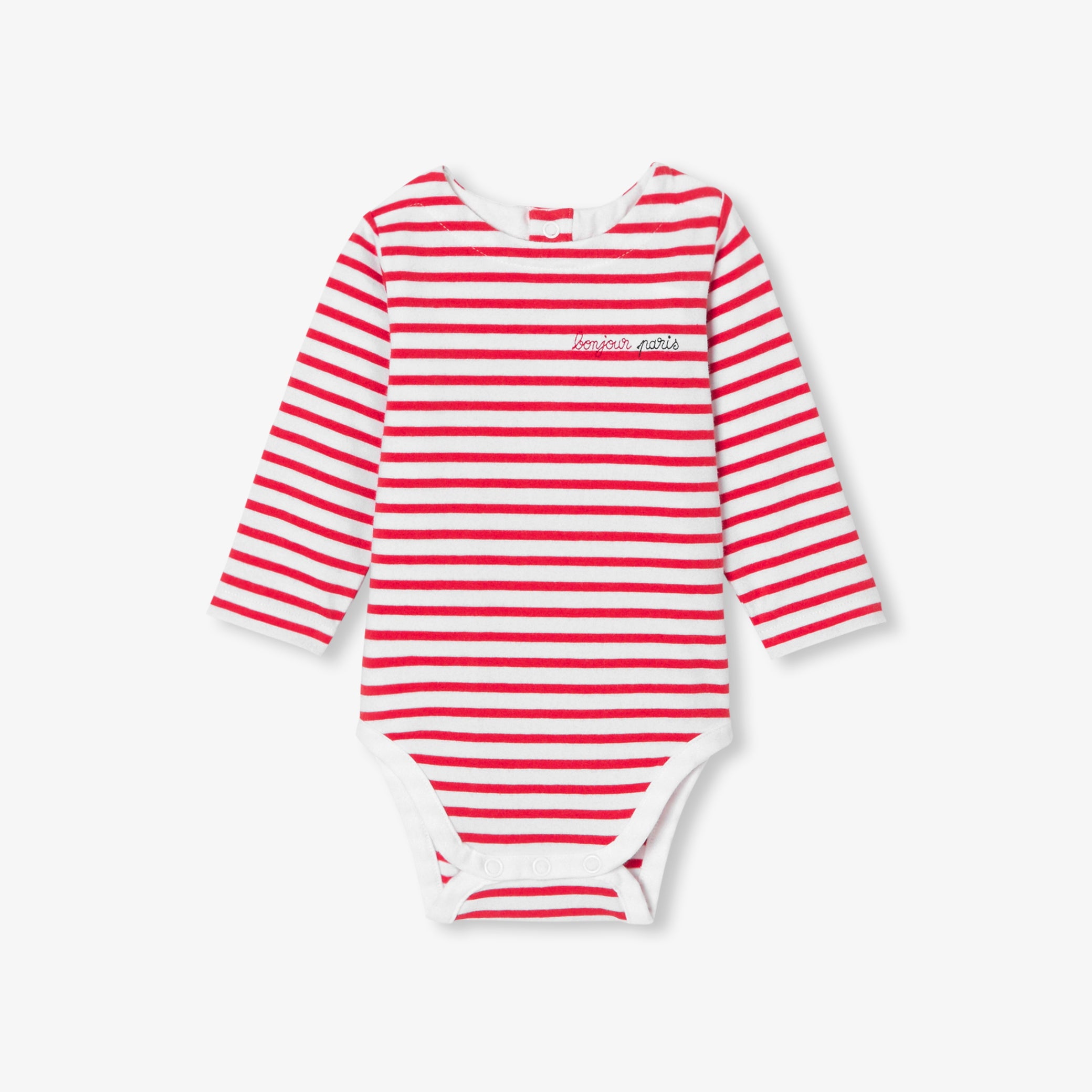 Baby striped bodysuit