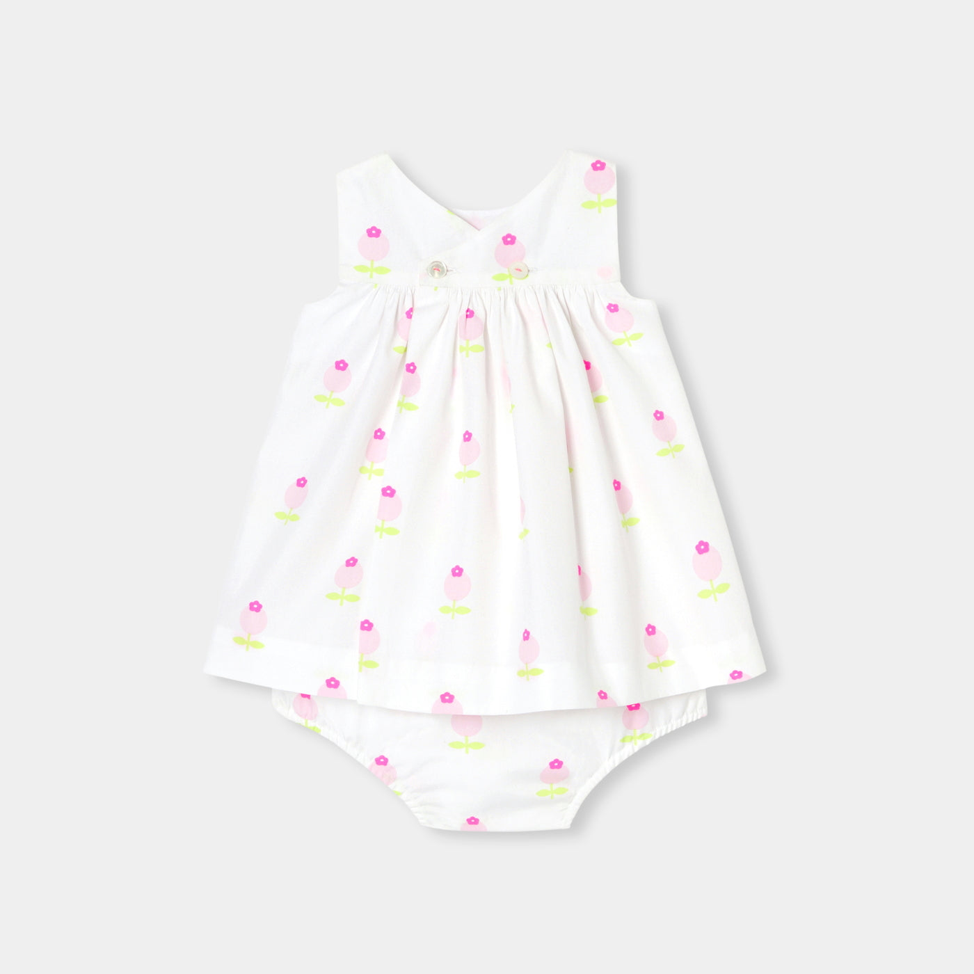 Baby girl dress in poplin