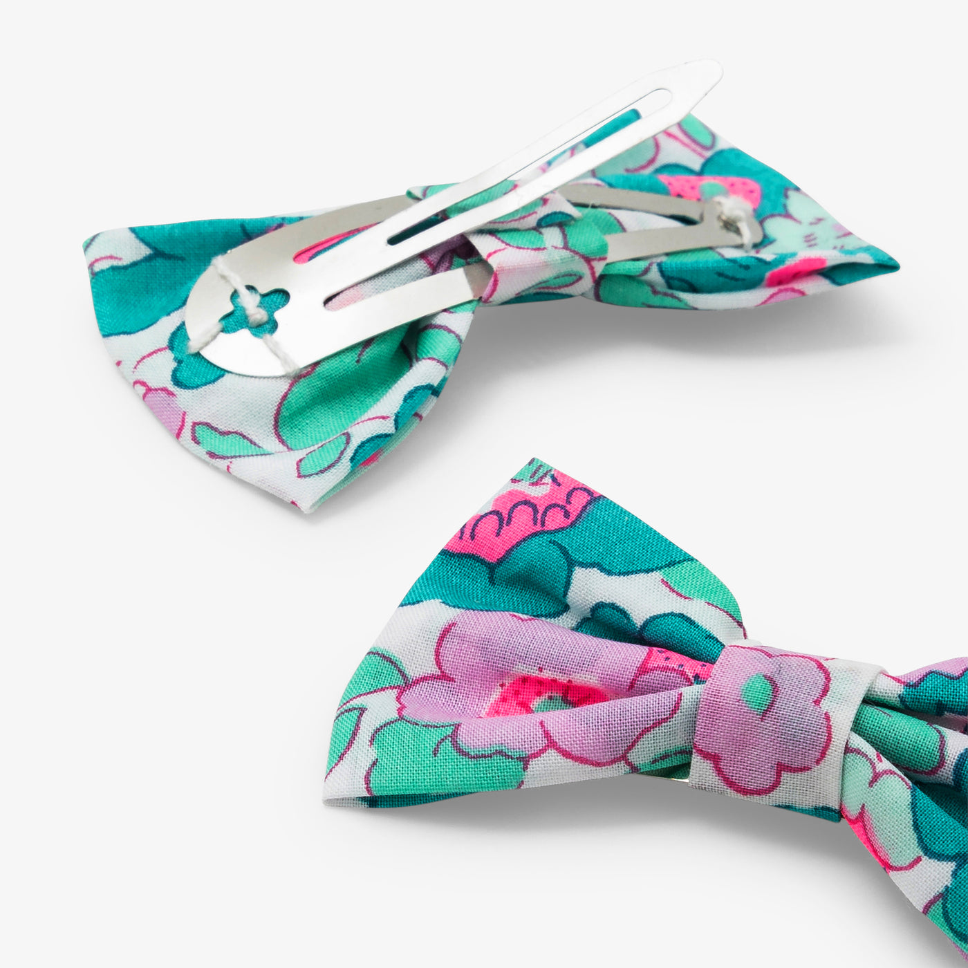 Girl duo of Liberty fabric barrettes