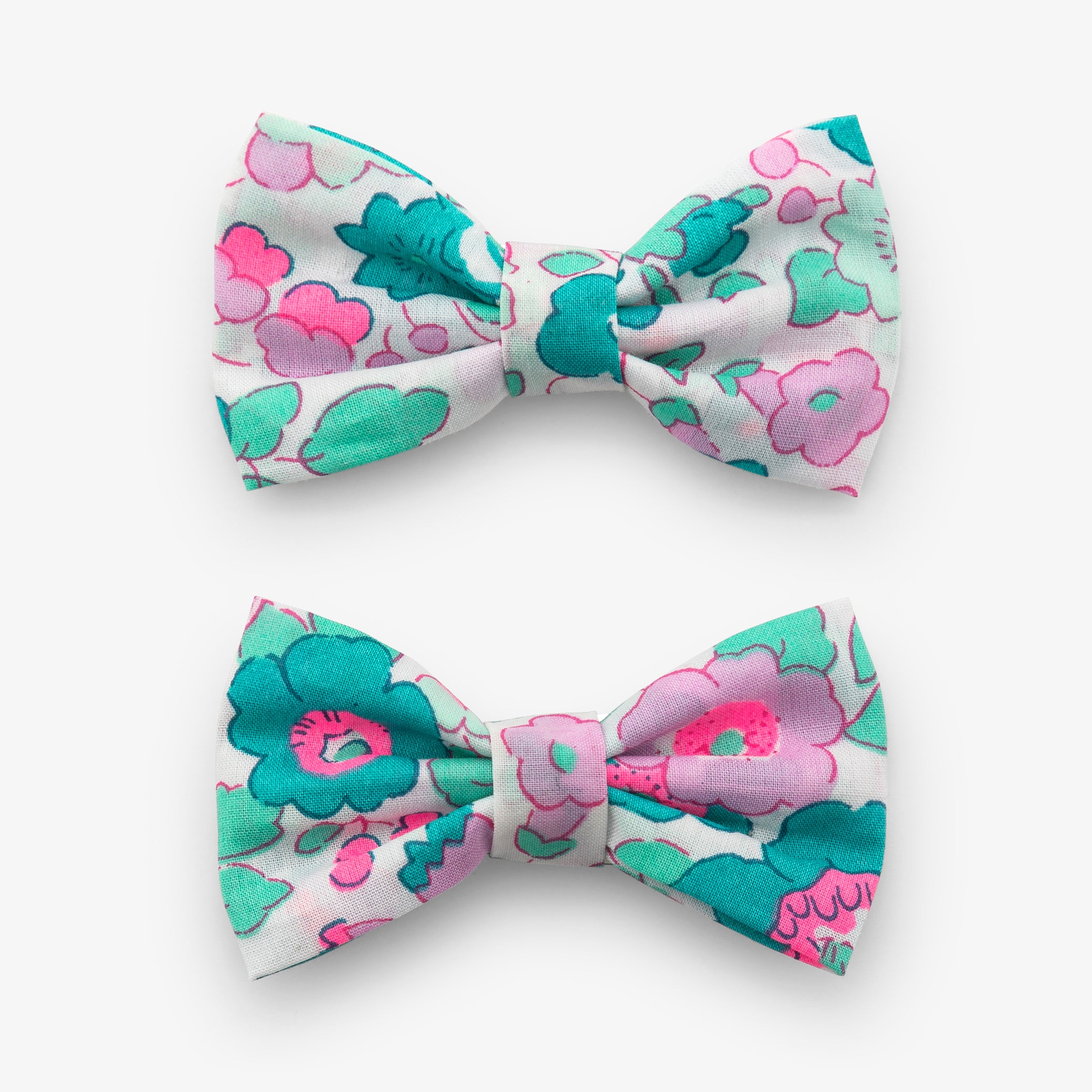 Girl duo of Liberty fabric barrettes