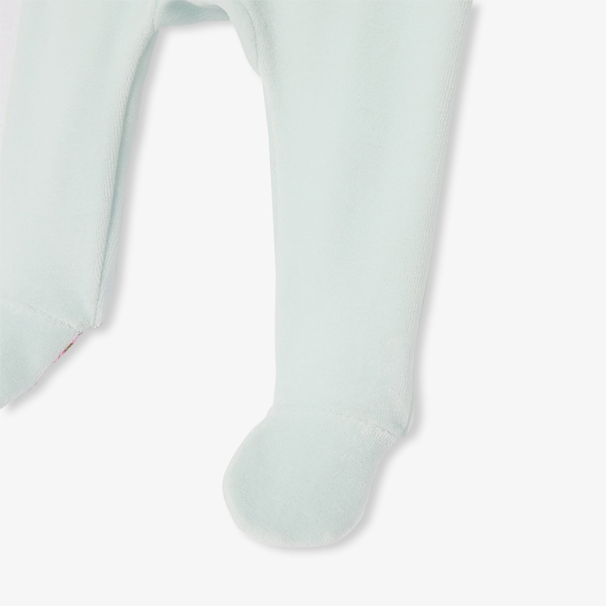 Baby girl velvet pyjamas - bleu aqua