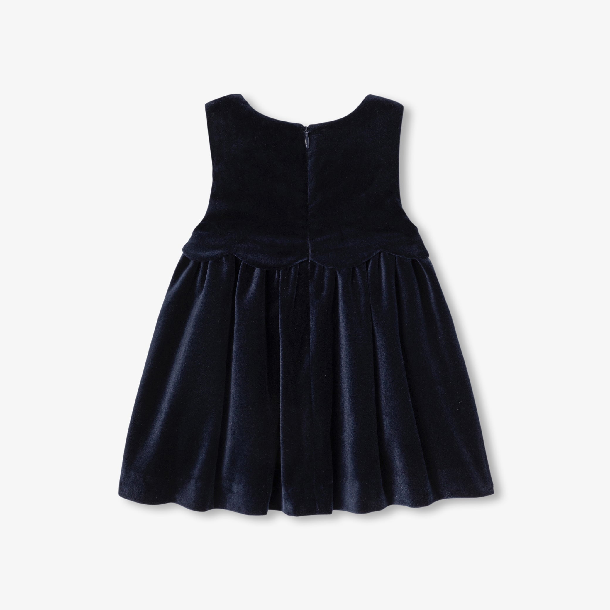 Baby girl velvet Christmas dress - marine jacadi