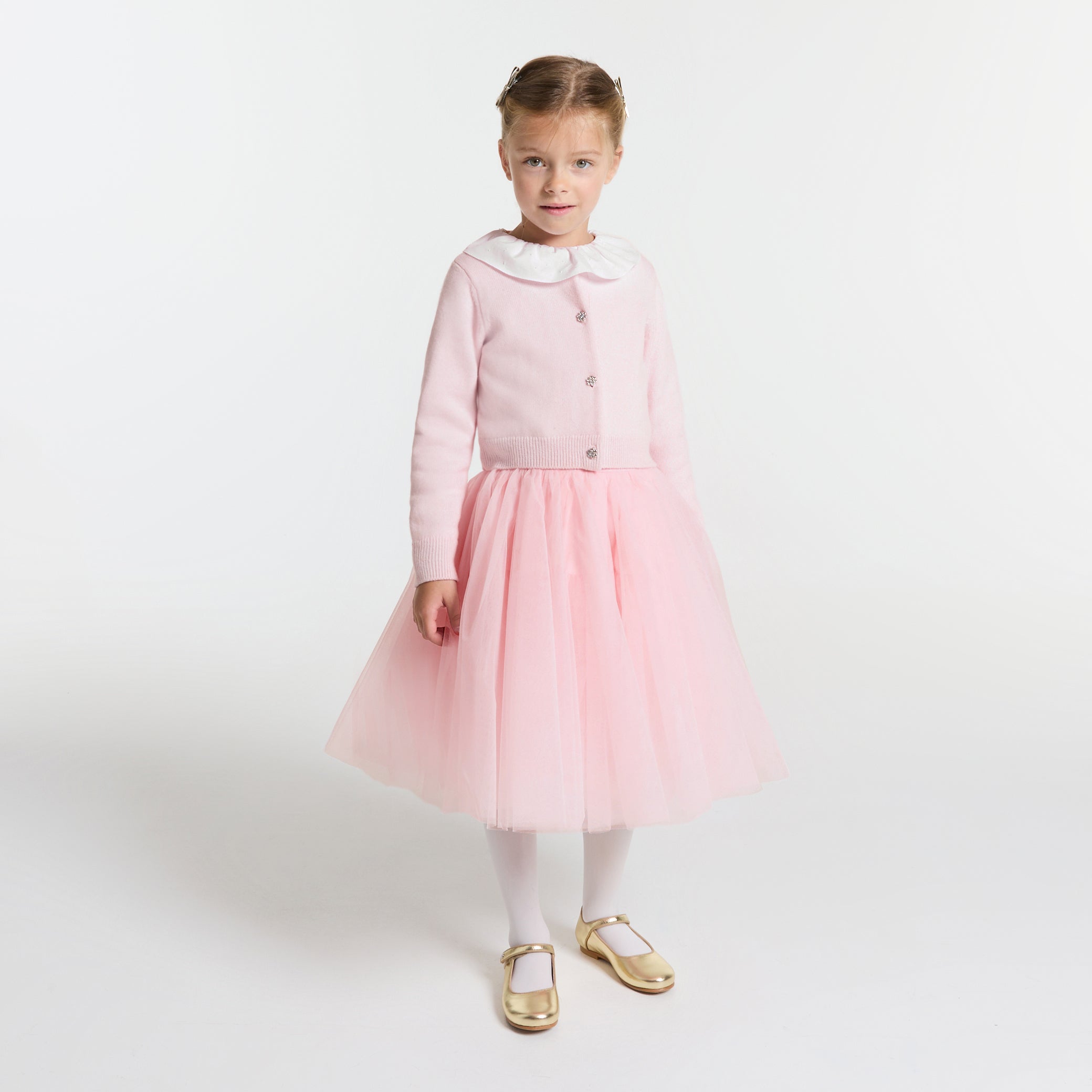 Girl tulle skirt - rose clair