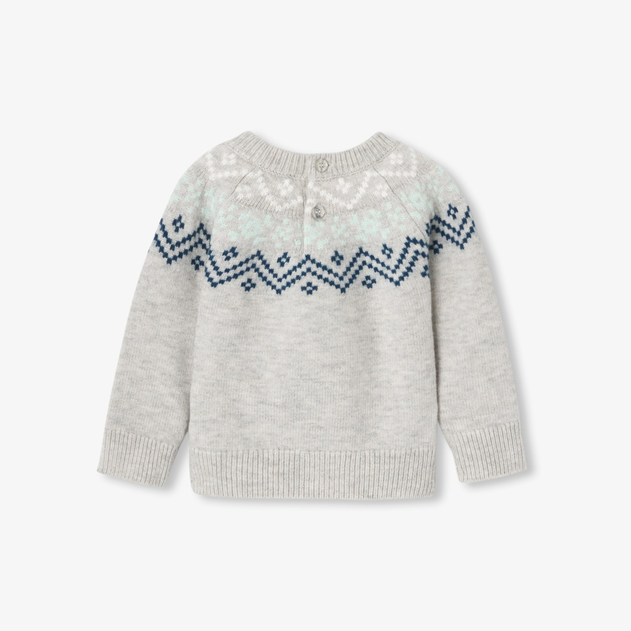 Baby boy wool jumper - gris clair