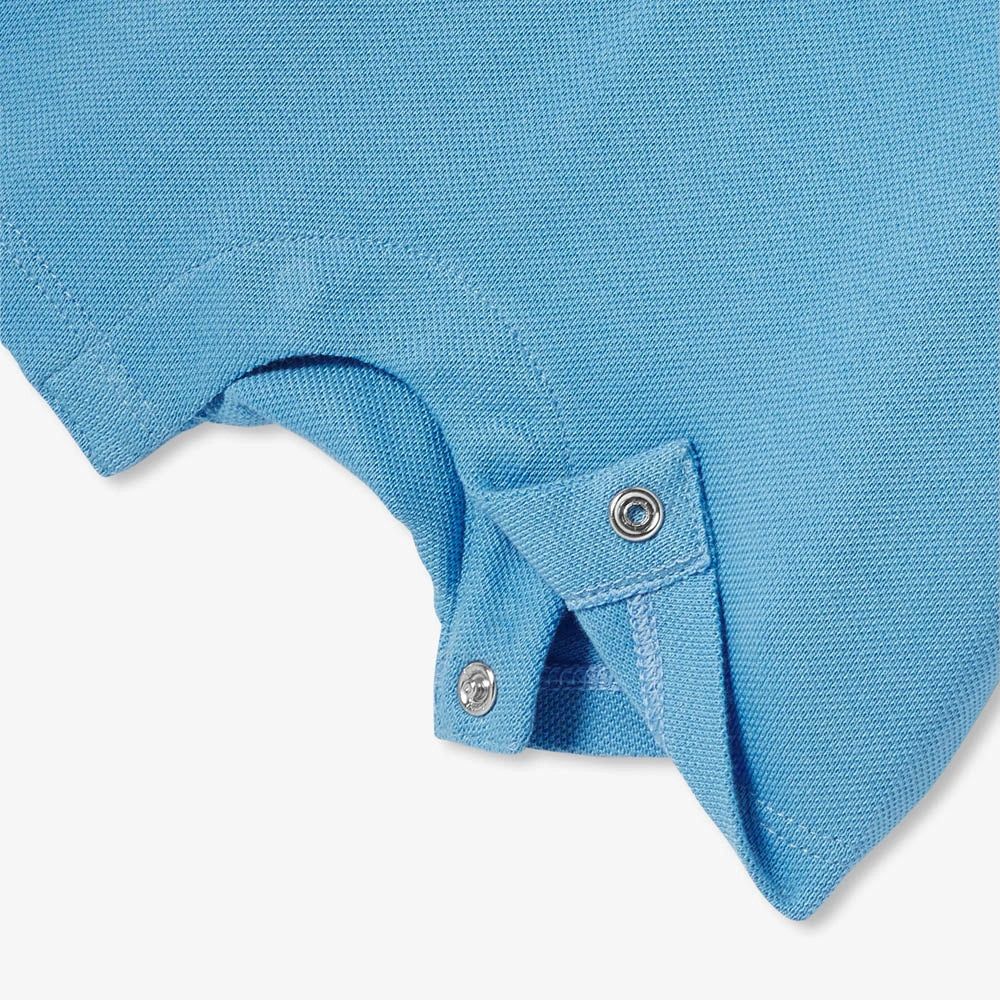 Baby boy playsuit in piqué knit