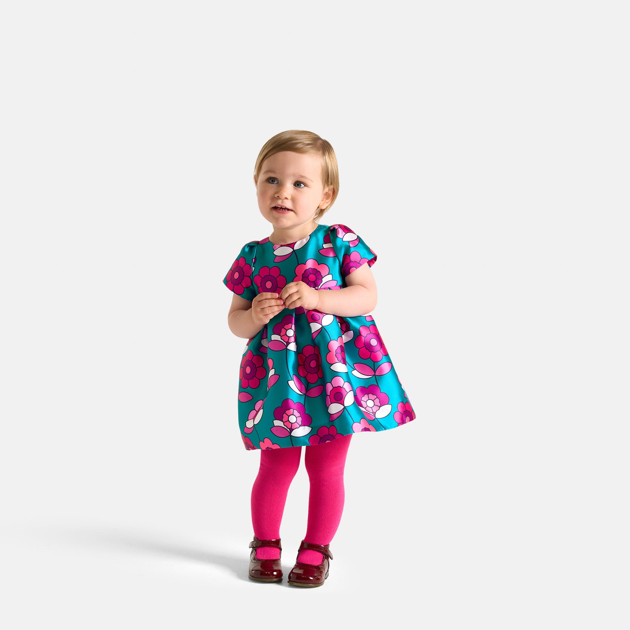 Baby girl satin dress