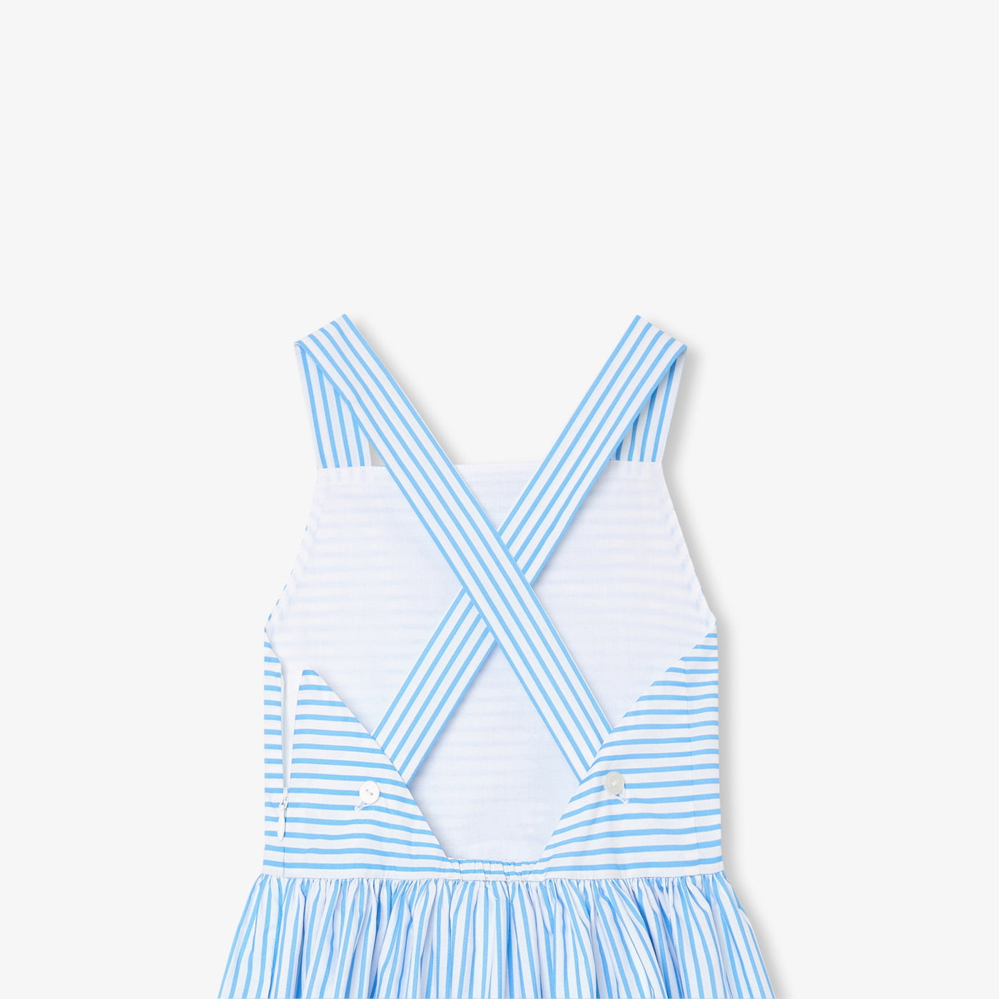 Girl cross-over back dress (1)