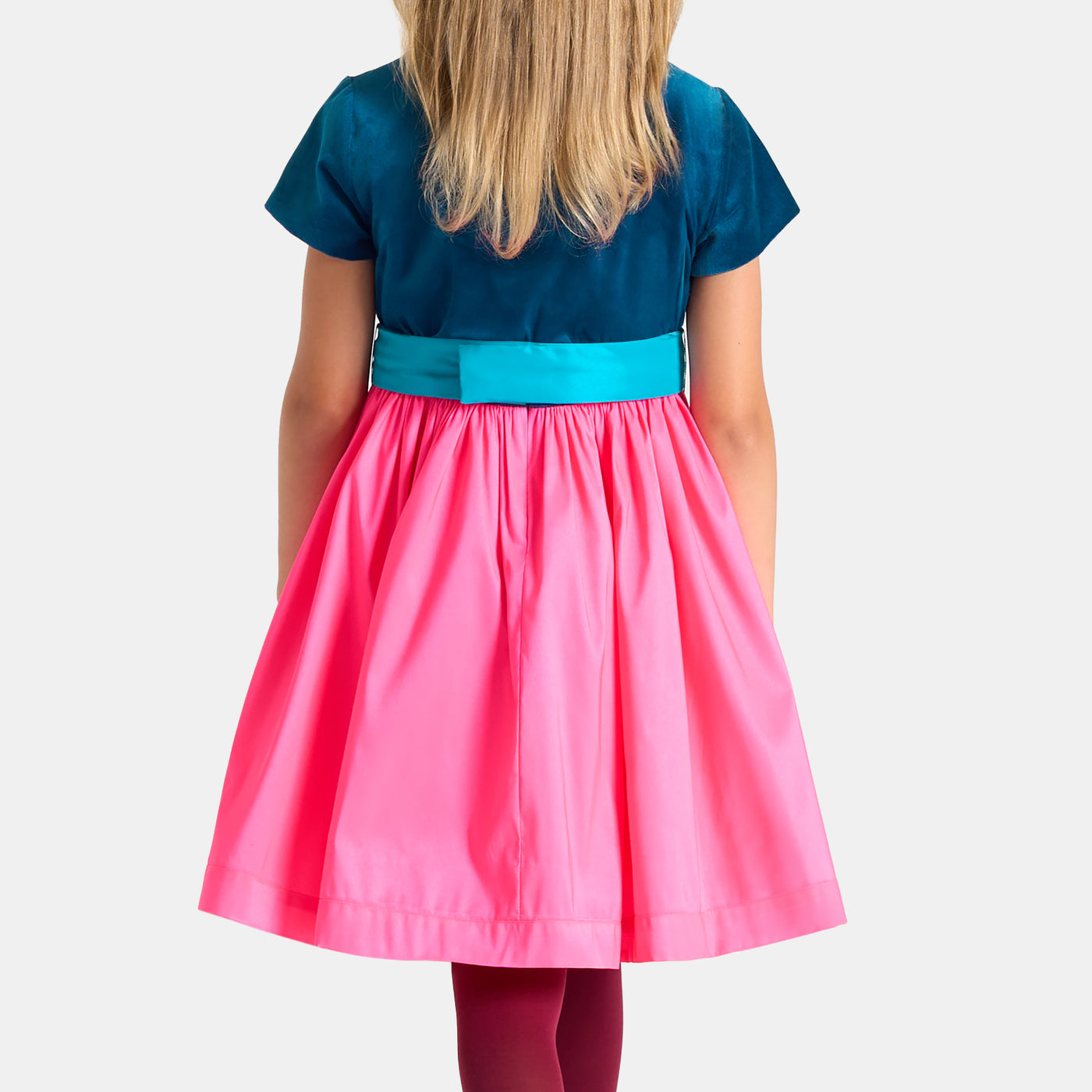 Girl colour block dress