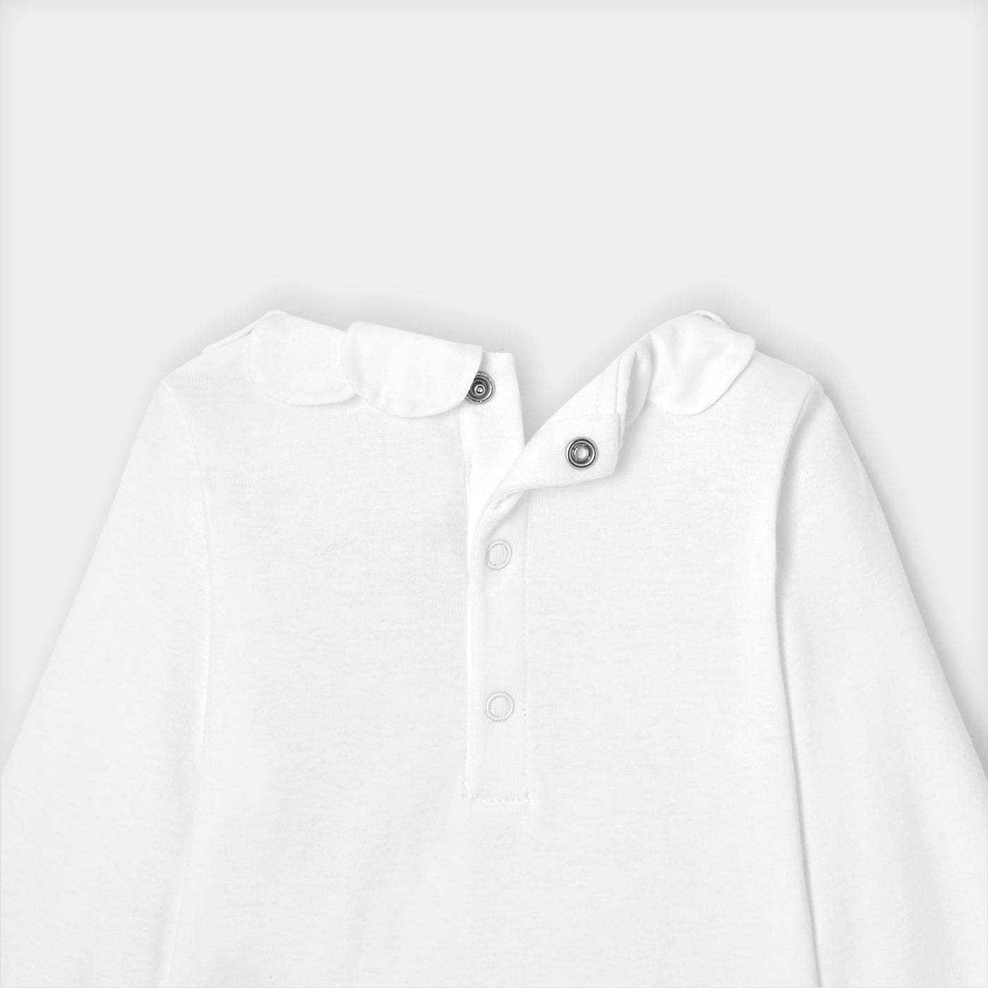 Baby girl bodysuit with petal collar - blanc jacadi
