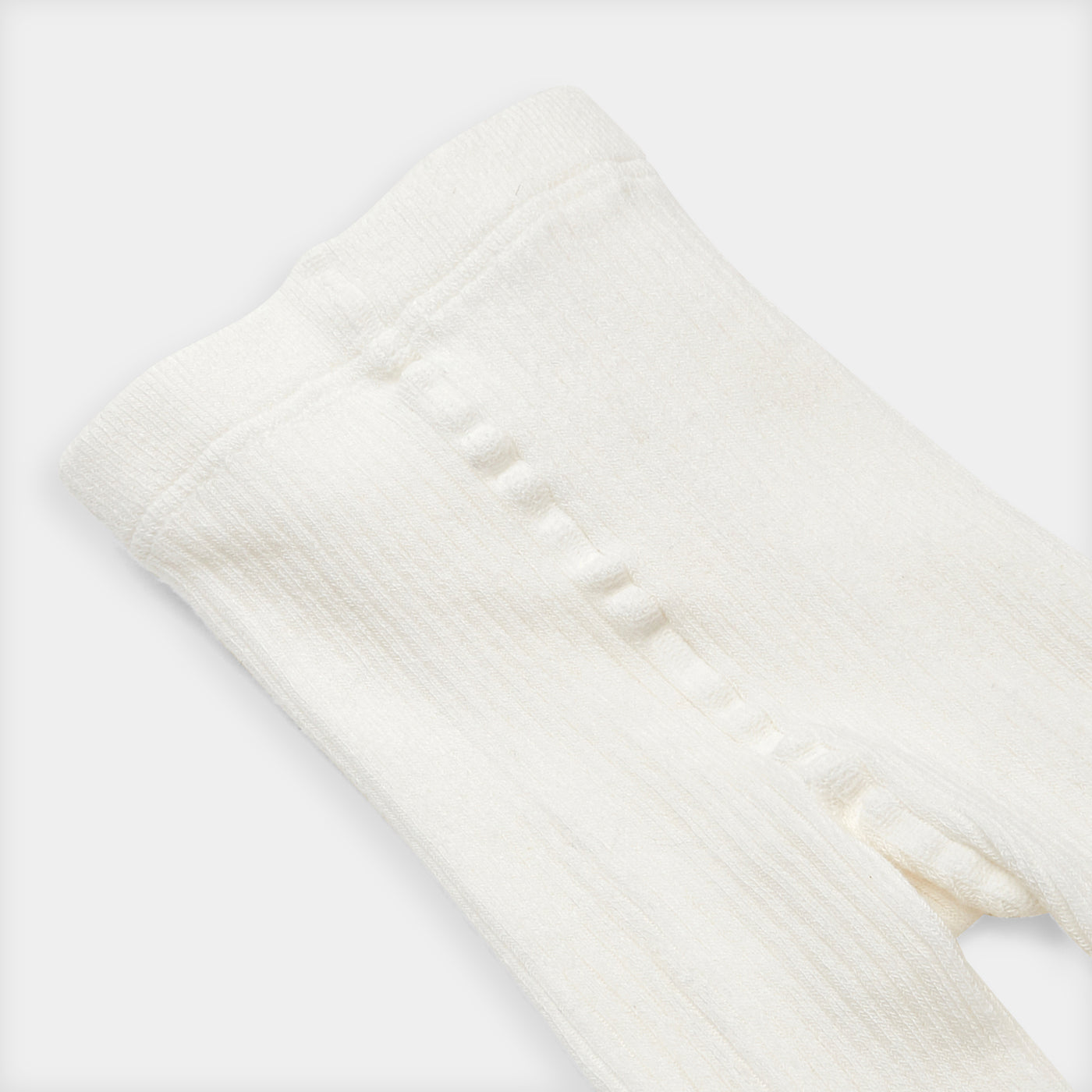 Baby girl ribbed tights - blanc doux jacadi