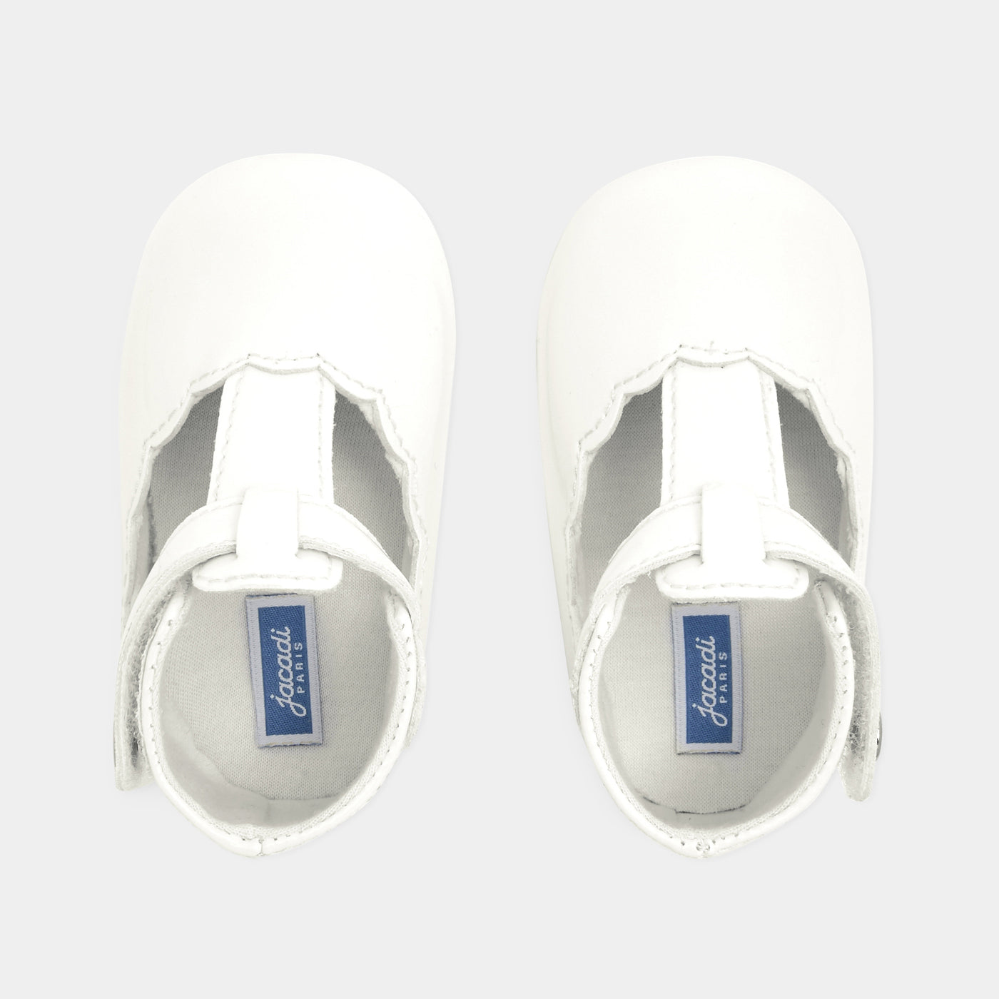 Baby girl patent t-bar shoes - blanc jacadi