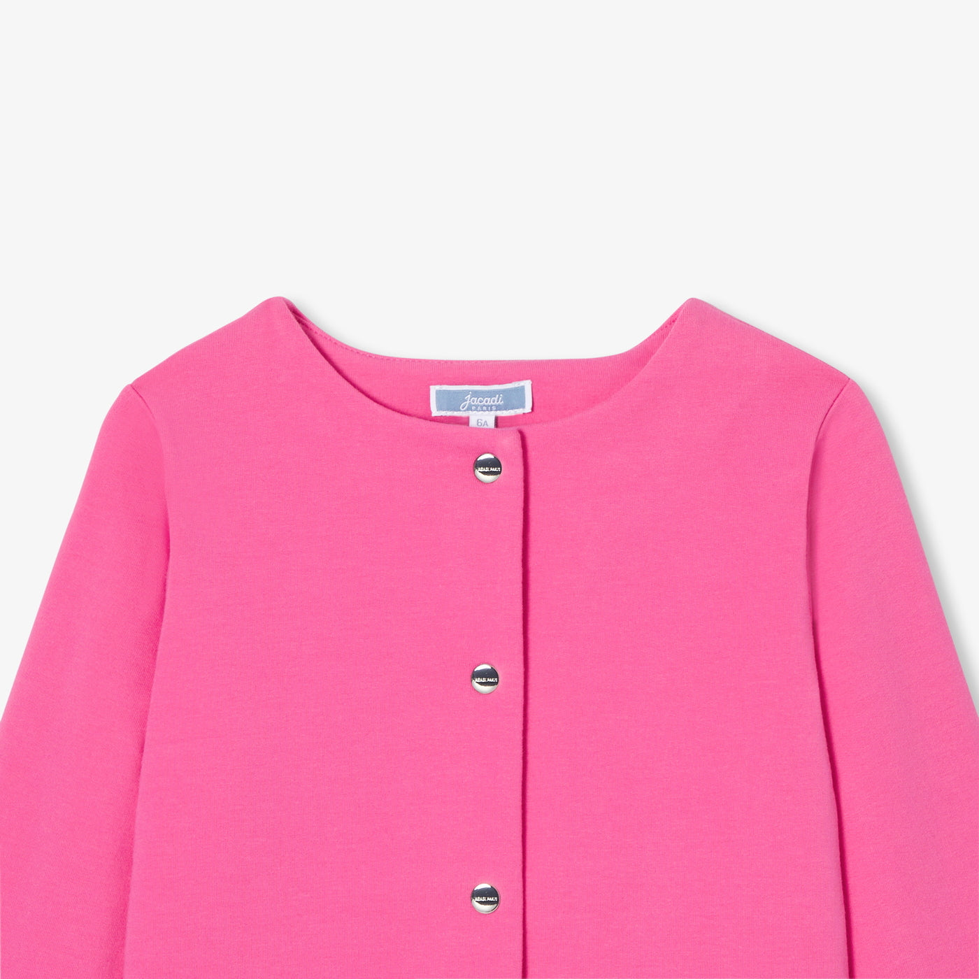 Girl fleece cardigan - fuschia clair