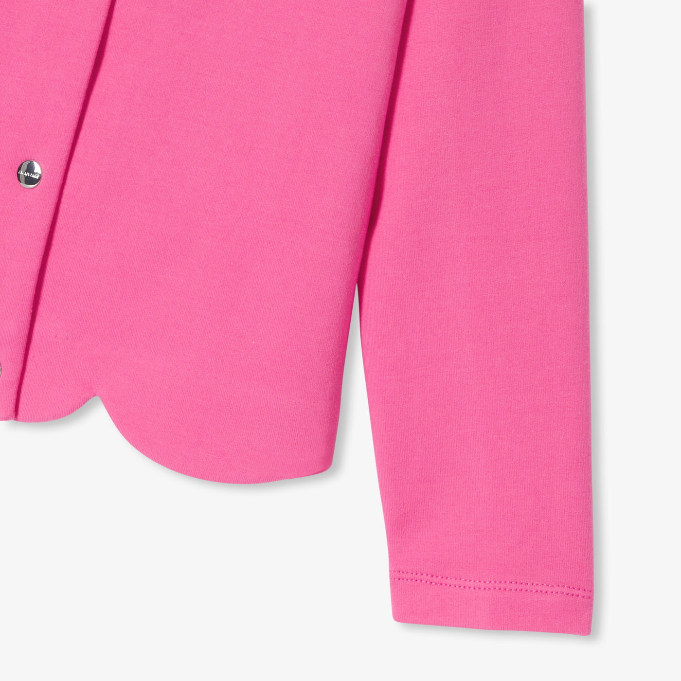 Girl fleece cardigan - fuschia clair