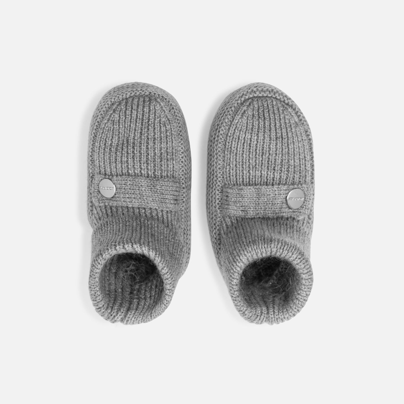 Baby booties - gris chine clair jacadi