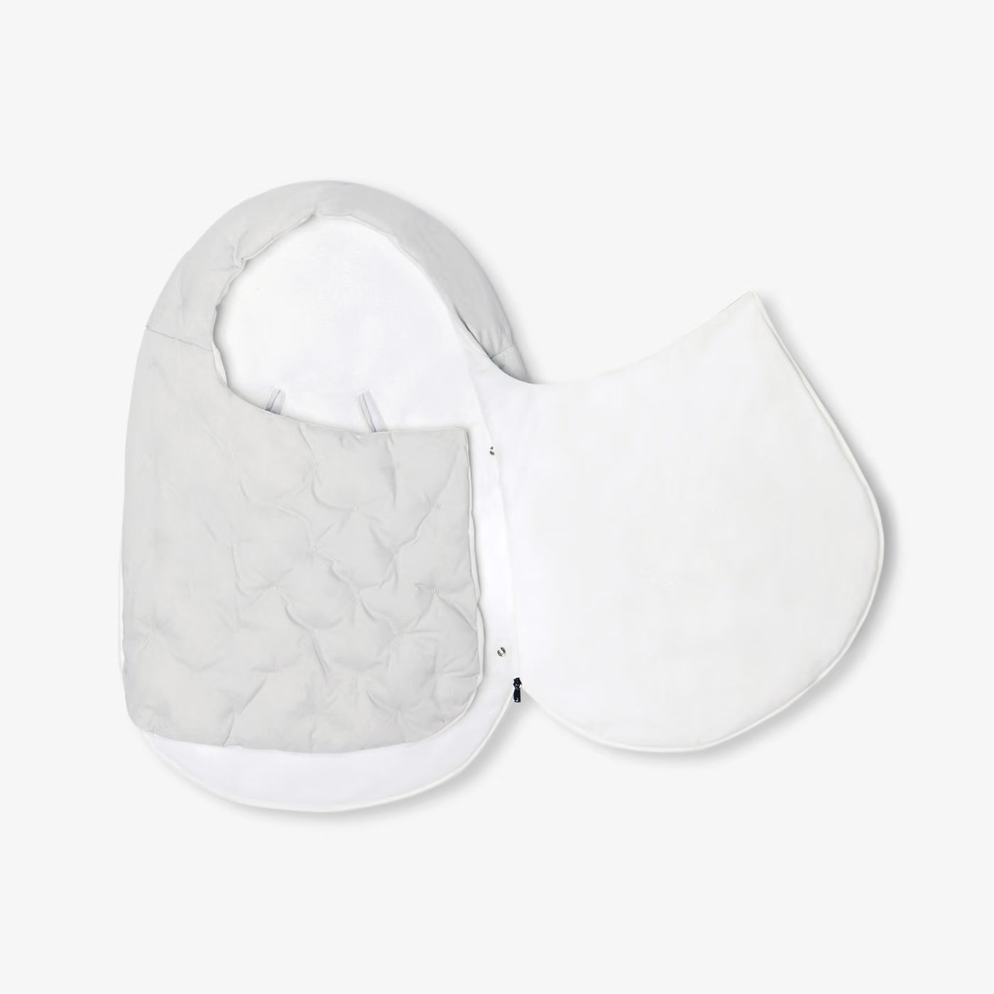 Cotton footmuff 0-9M - frost grey