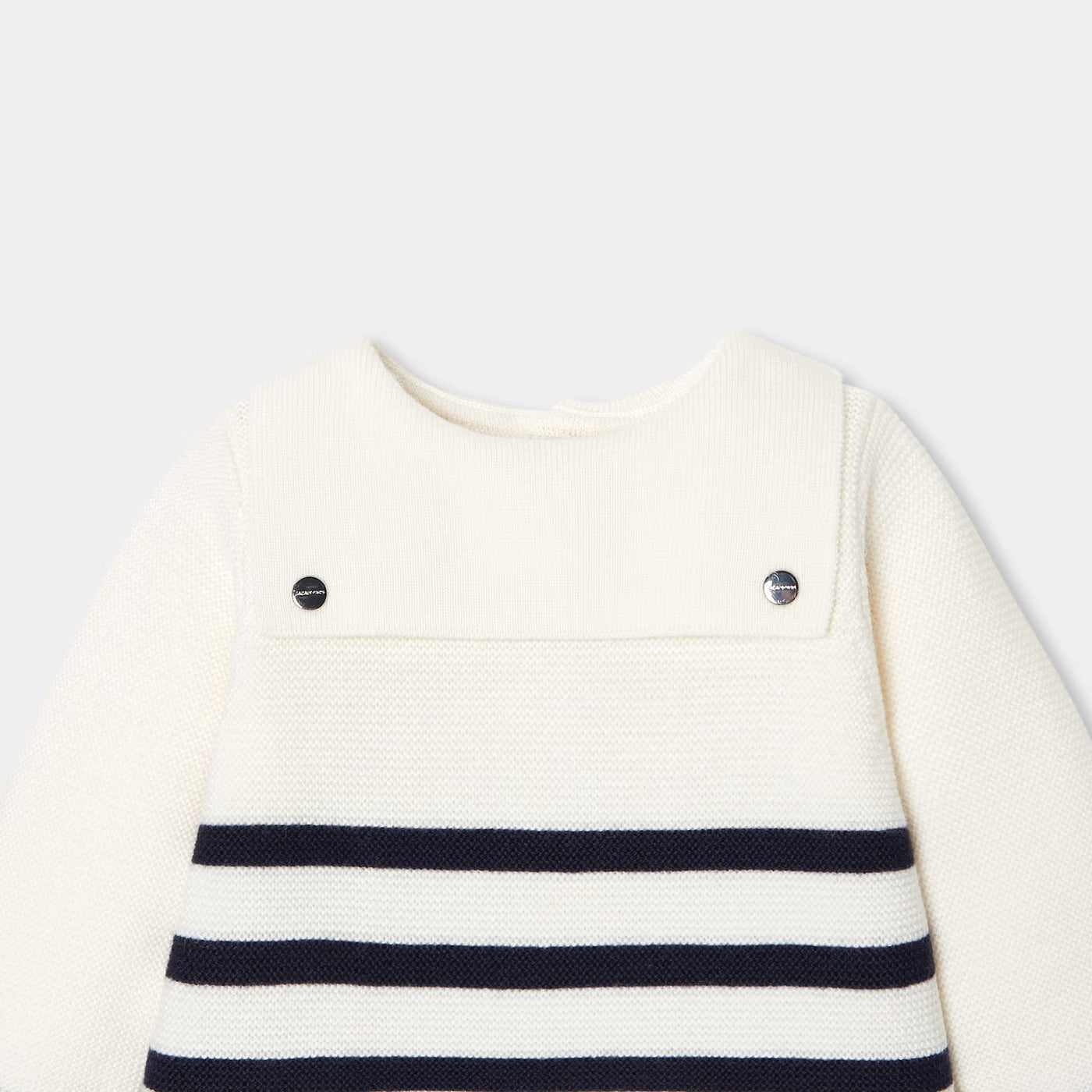Jacadi My First Baby Romper - White/Navy