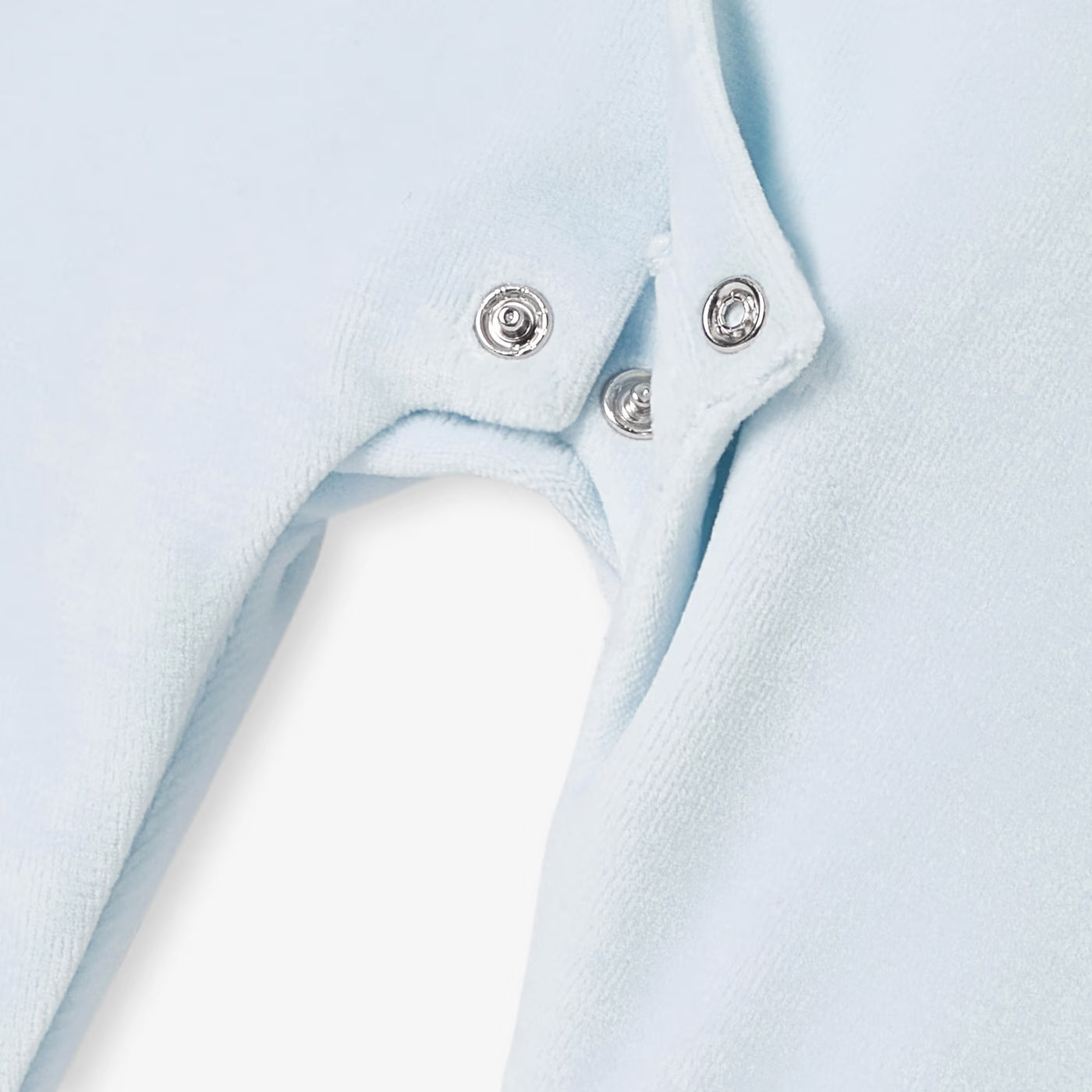 Baby boy's velvet pajamas - pale blue