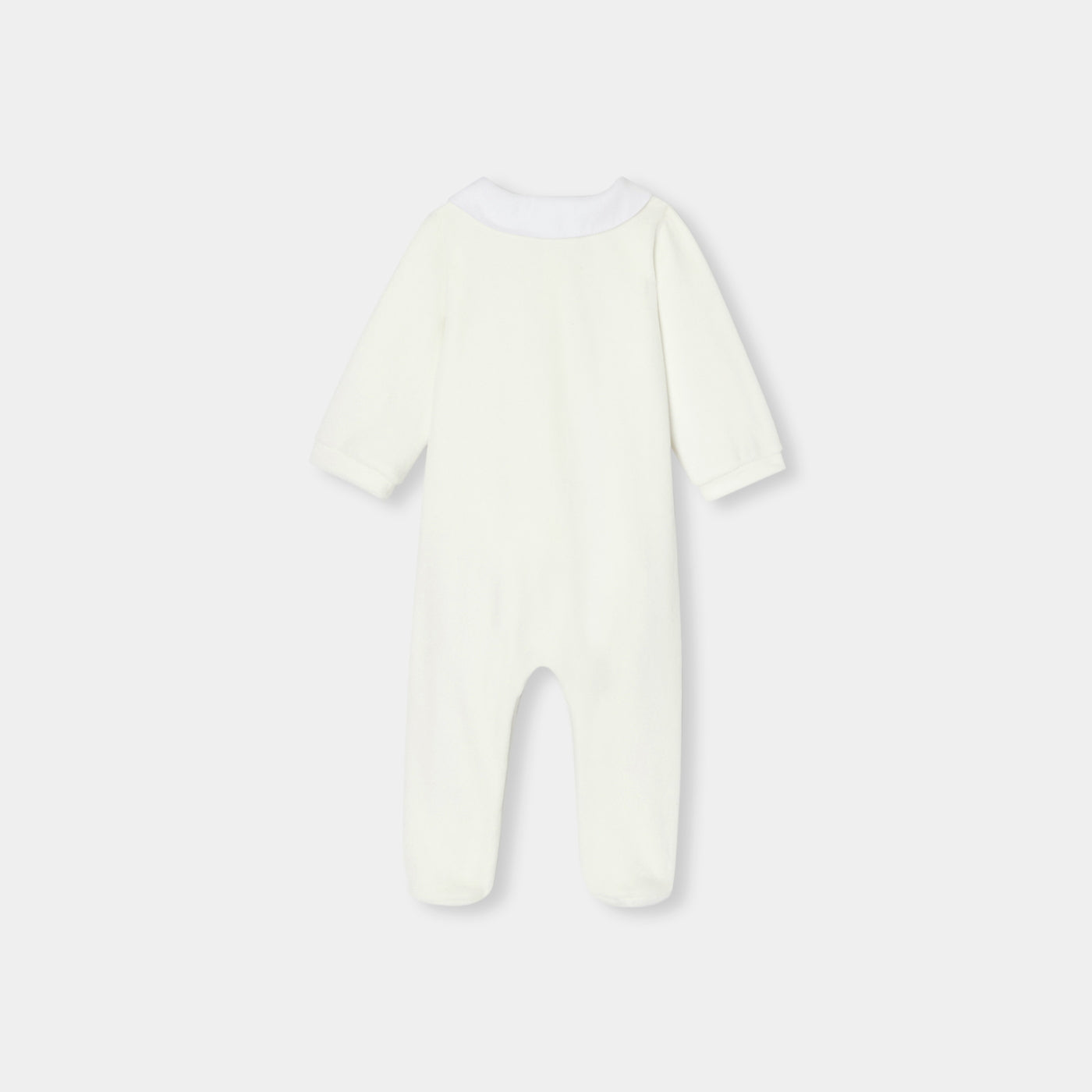 Baby velvet pyjamas - blanc doux jacadi