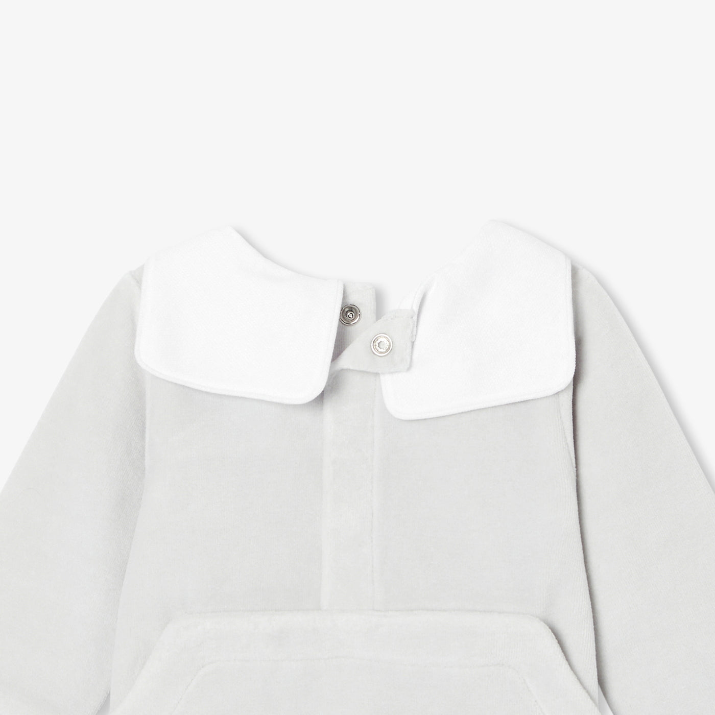 Baby velvet pyjamas - gris givre