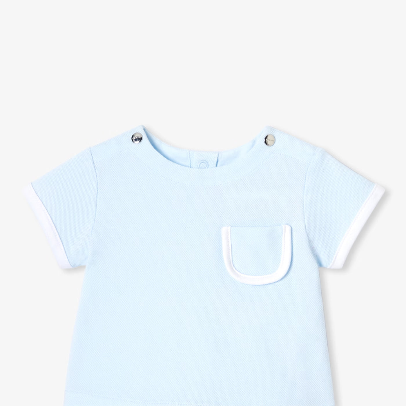 Baby boy shorts set - pale blue