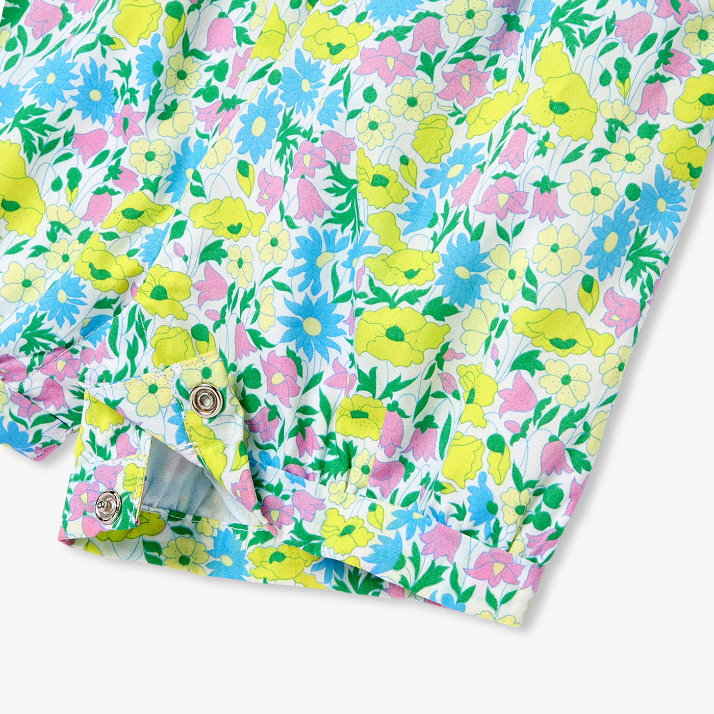 Baby girl jumpsuit in Liberty fabric